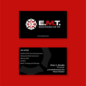 Design de Carte de Visite par Mayur Bhutada pour EMTS NY, LLC | Design : #23696271