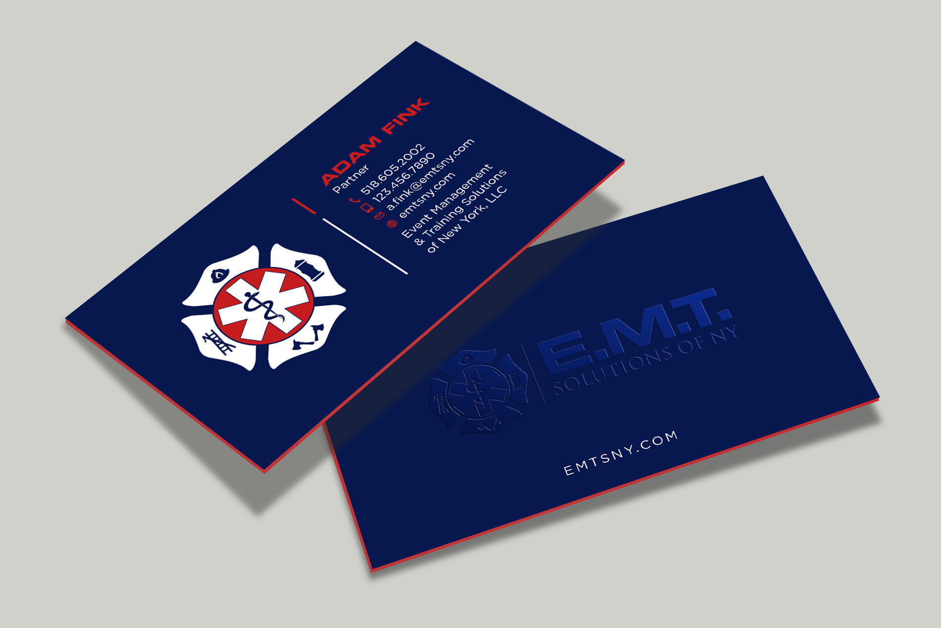 Business Card Design by Tripti Ranjan Gain for EMTS NY, LLC | Design #23644038