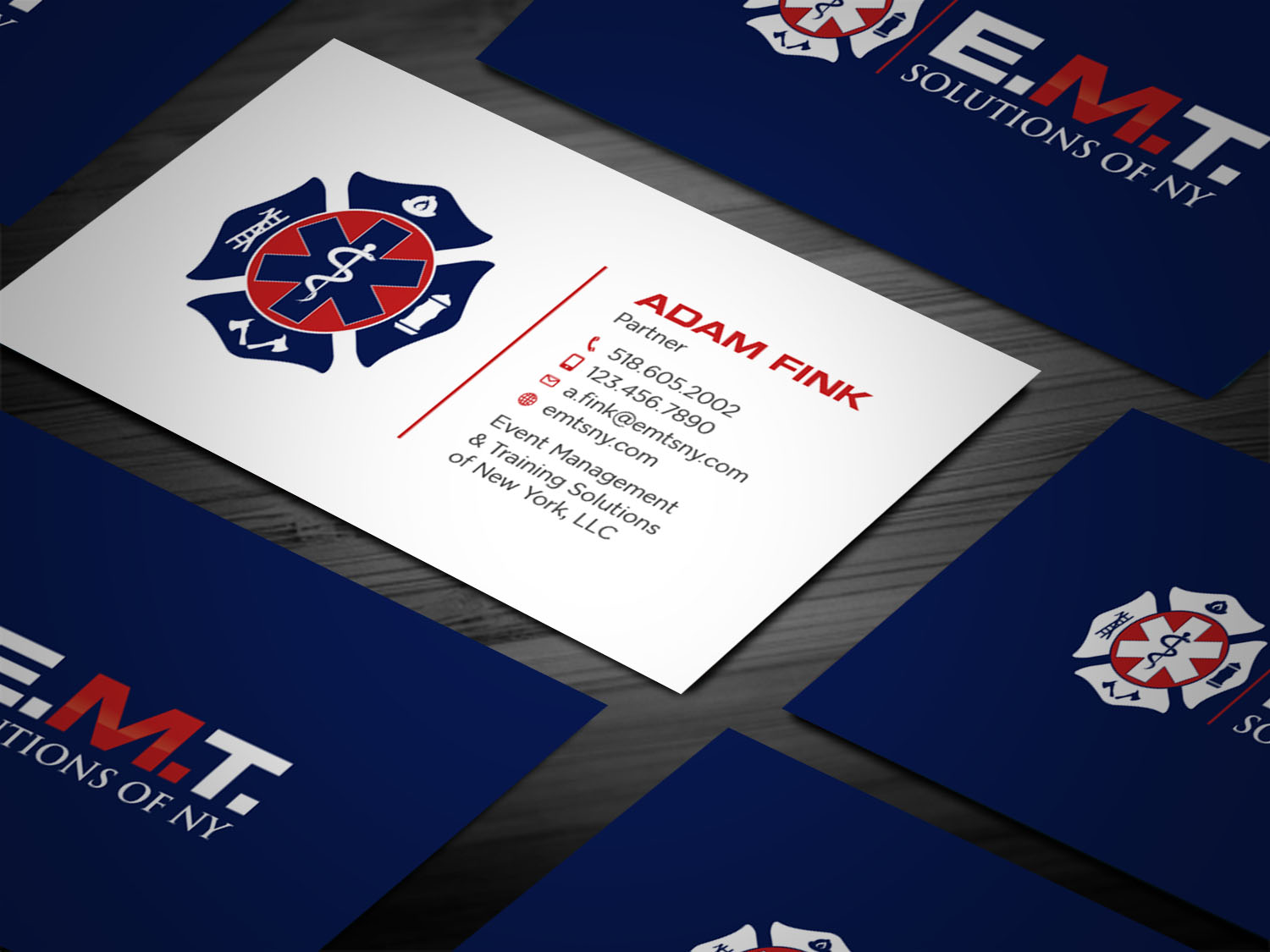 Business Card Design by Tripti Ranjan Gain for EMTS NY, LLC | Design #23644039