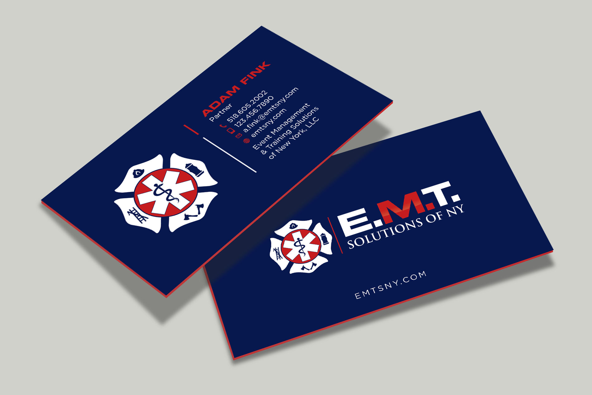 Diseño de Tarjeta de Presentación por Tripti Ranjan Gain para EMTS NY, LLC | Diseño #23644041
