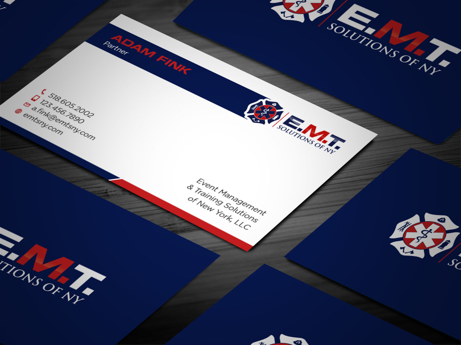 Business Card Design by Tripti Ranjan Gain for EMTS NY, LLC | Design #23644054