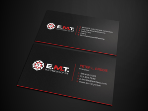 Business Card Design by Tripti Ranjan Gain for EMTS NY, LLC | Design: #23700127