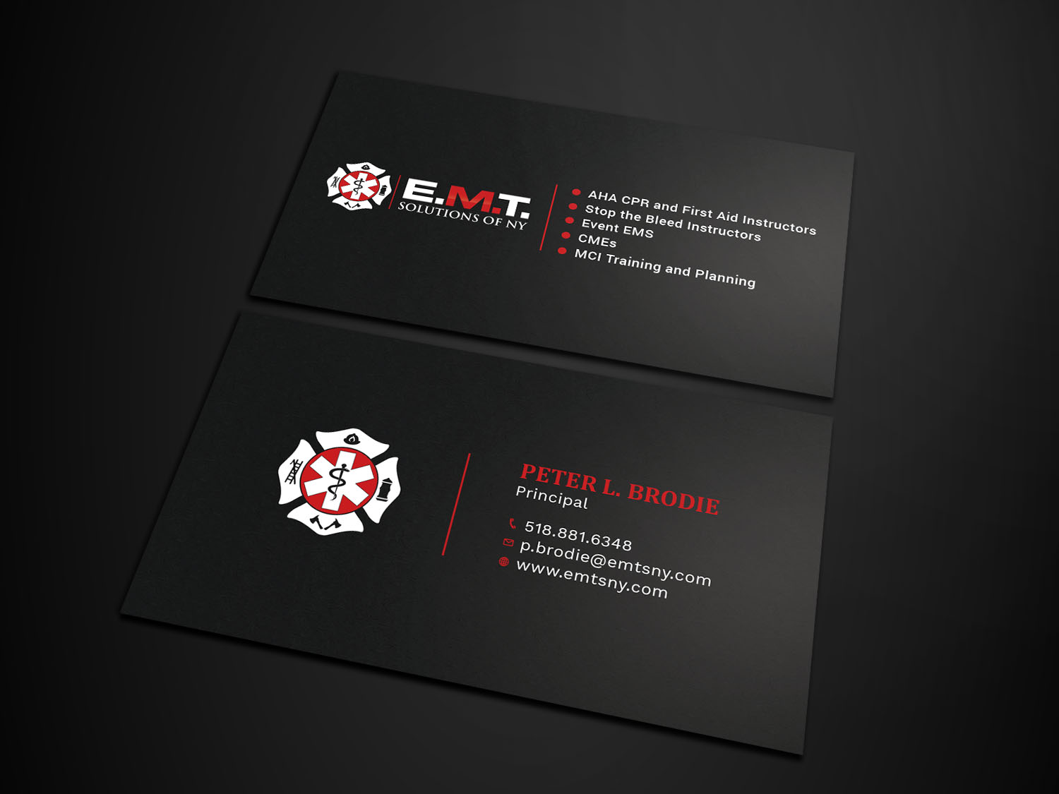 Business Card Design by Tripti Ranjan Gain for EMTS NY, LLC | Design #23755247