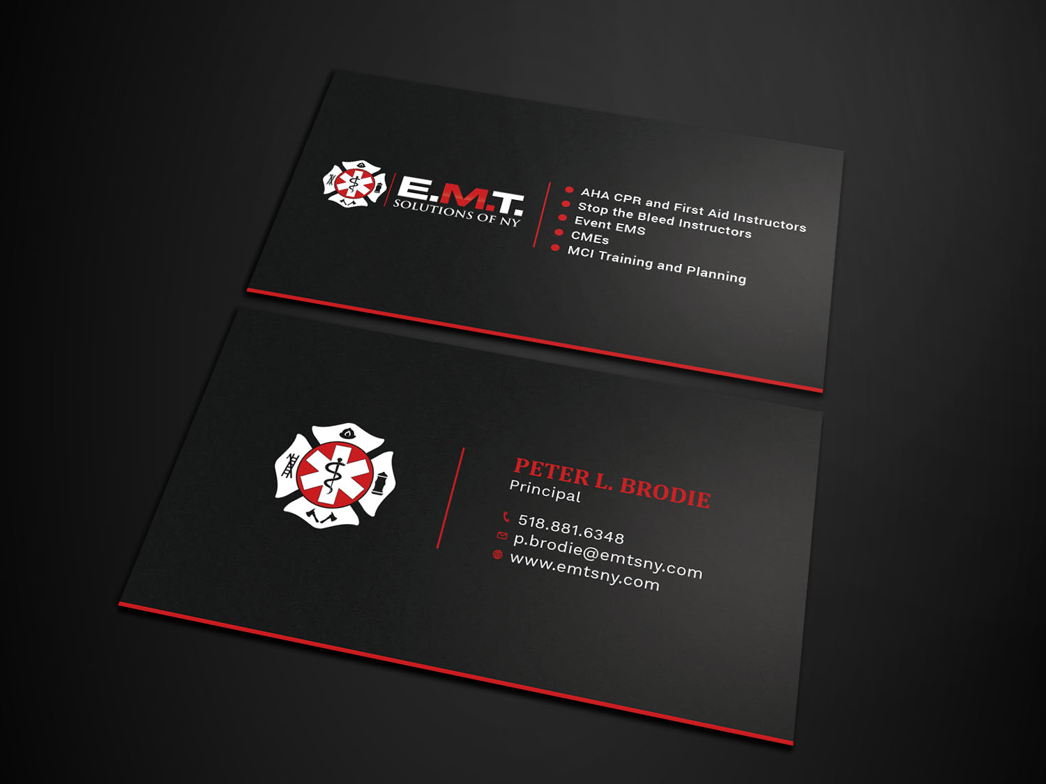 Business Card Design by Tripti Ranjan Gain for EMTS NY, LLC | Design #23755248