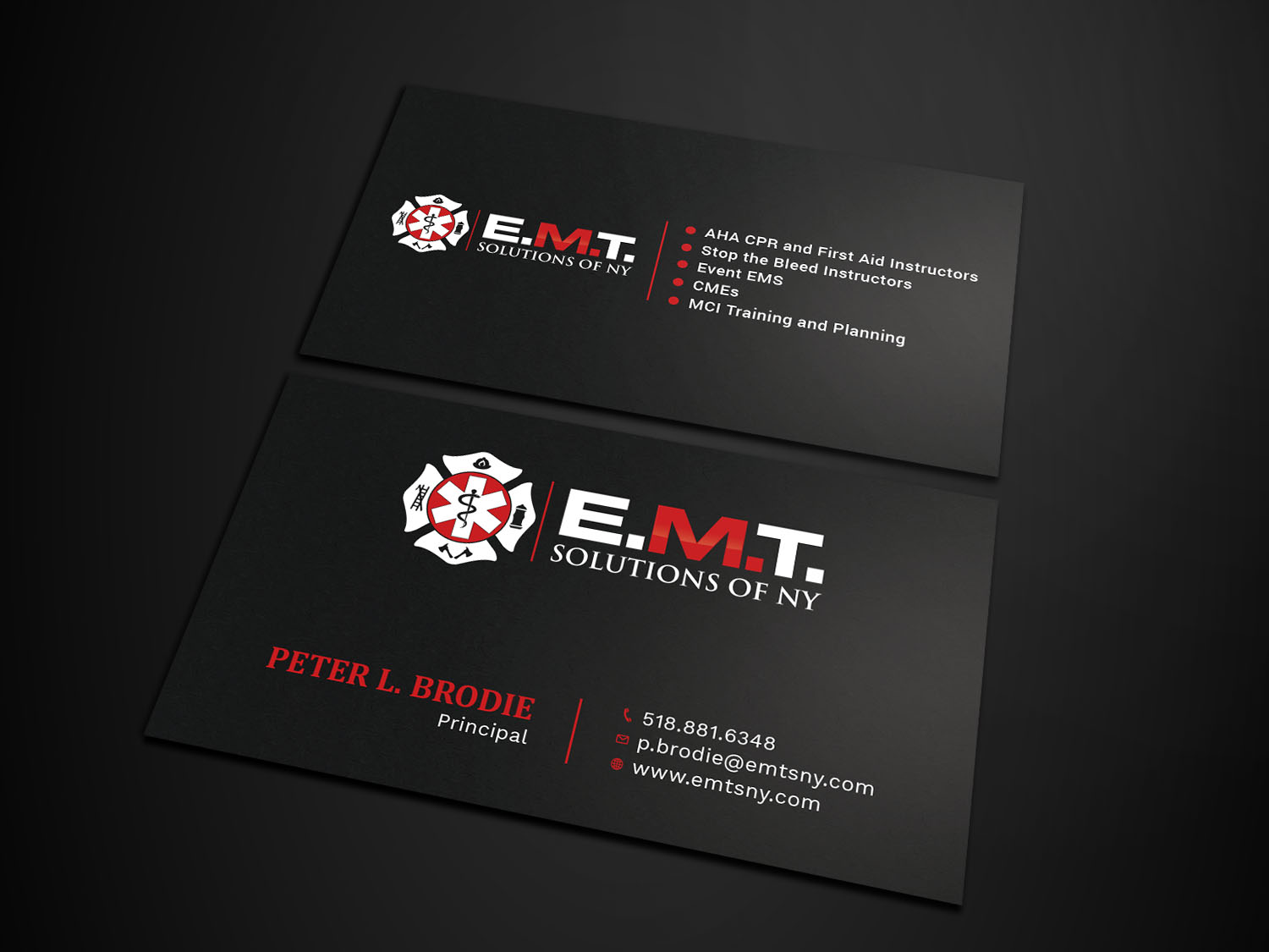 Business Card Design by Tripti Ranjan Gain for EMTS NY, LLC | Design #23755253