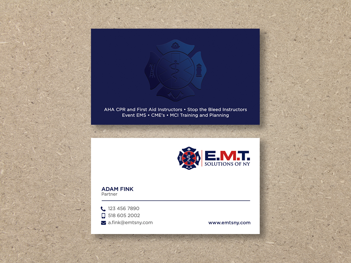 Business Card Design by Moumita_ for EMTS NY, LLC | Design #23646727