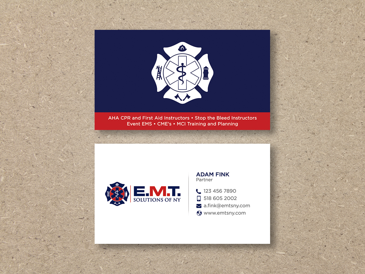 Business Card Design by Moumita_ for EMTS NY, LLC | Design #23646740