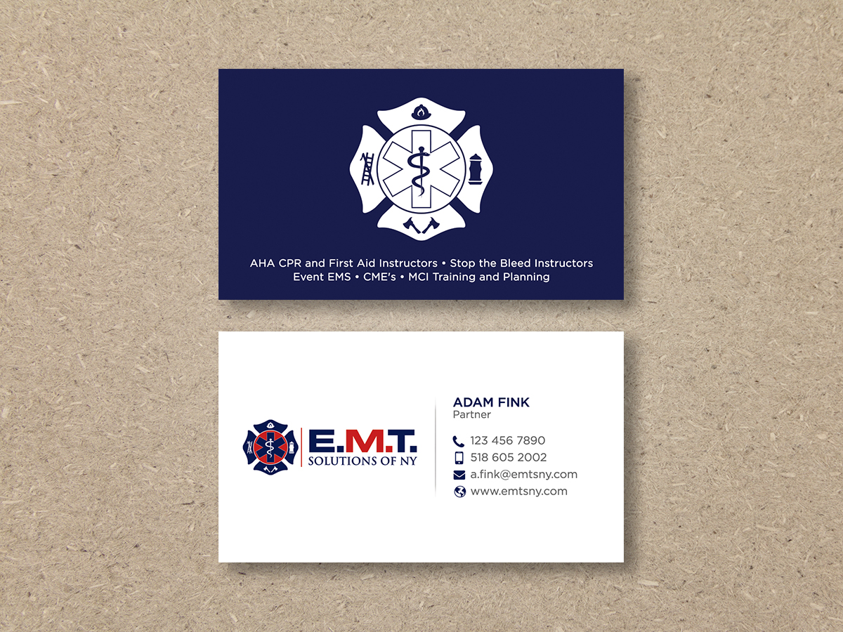 Business Card Design by Moumita_ for EMTS NY, LLC | Design #23646741