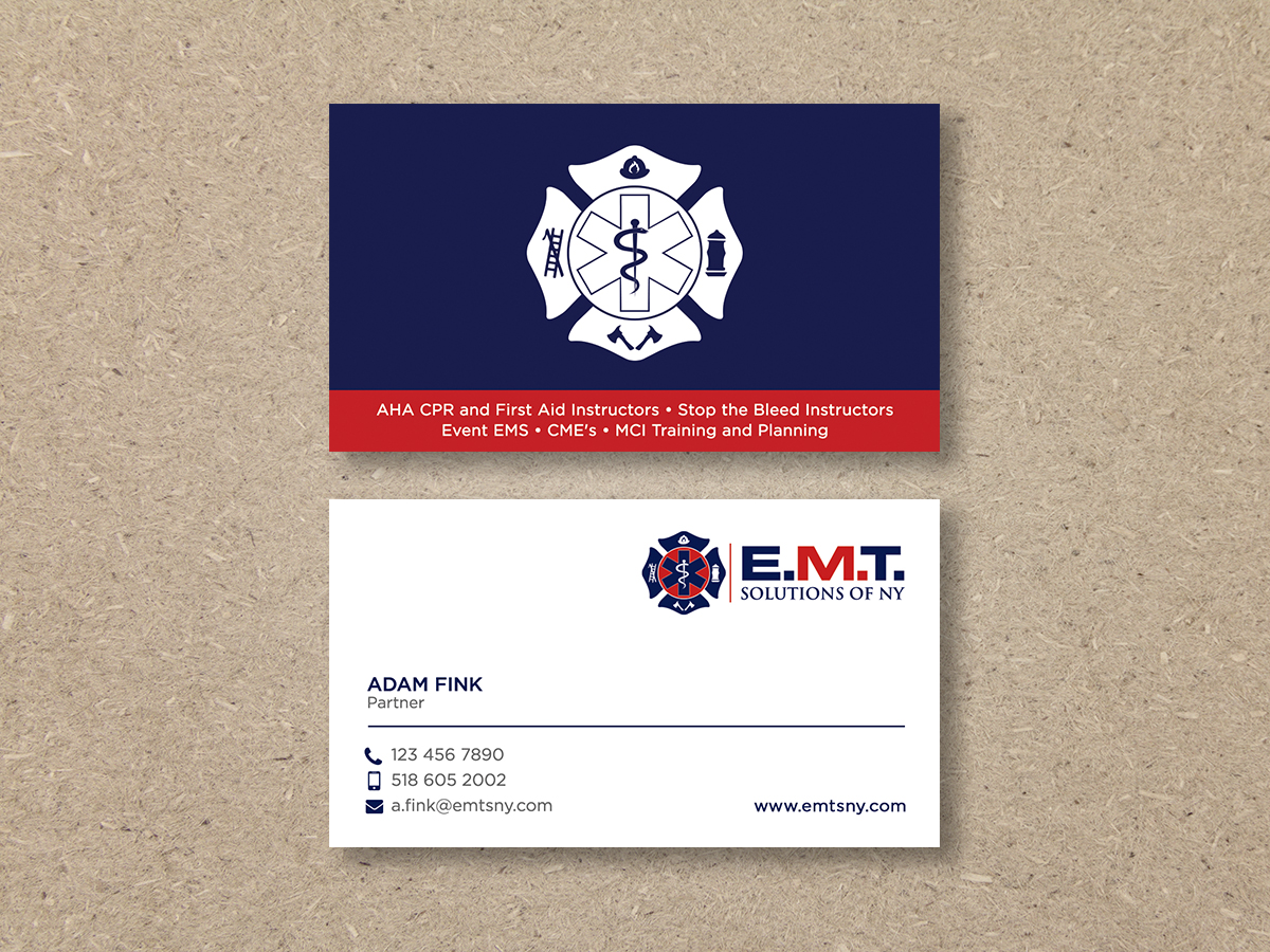 Business Card Design by Moumita_ for EMTS NY, LLC | Design #23646742