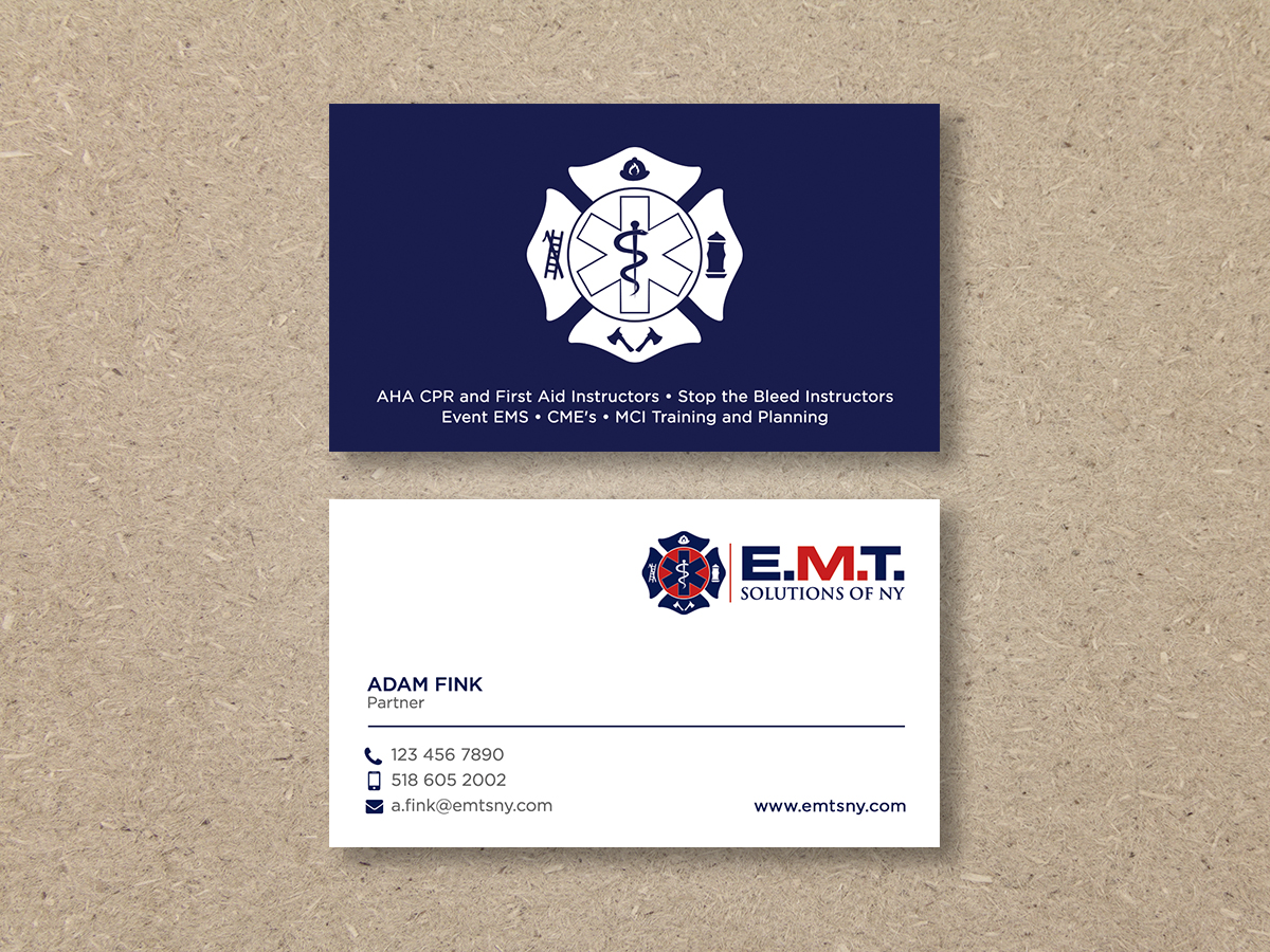 Business Card Design by Moumita_ for EMTS NY, LLC | Design #23646743