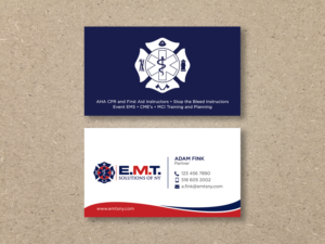 Emergency Medical Training and Events Company Business Needs Business Card Design | Business Card Design by Moumita_