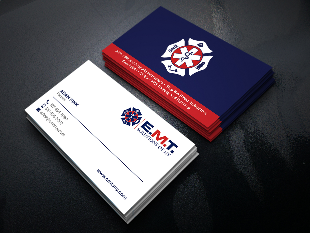 Business Card Design by Moumita_ for EMTS NY, LLC | Design #23647590