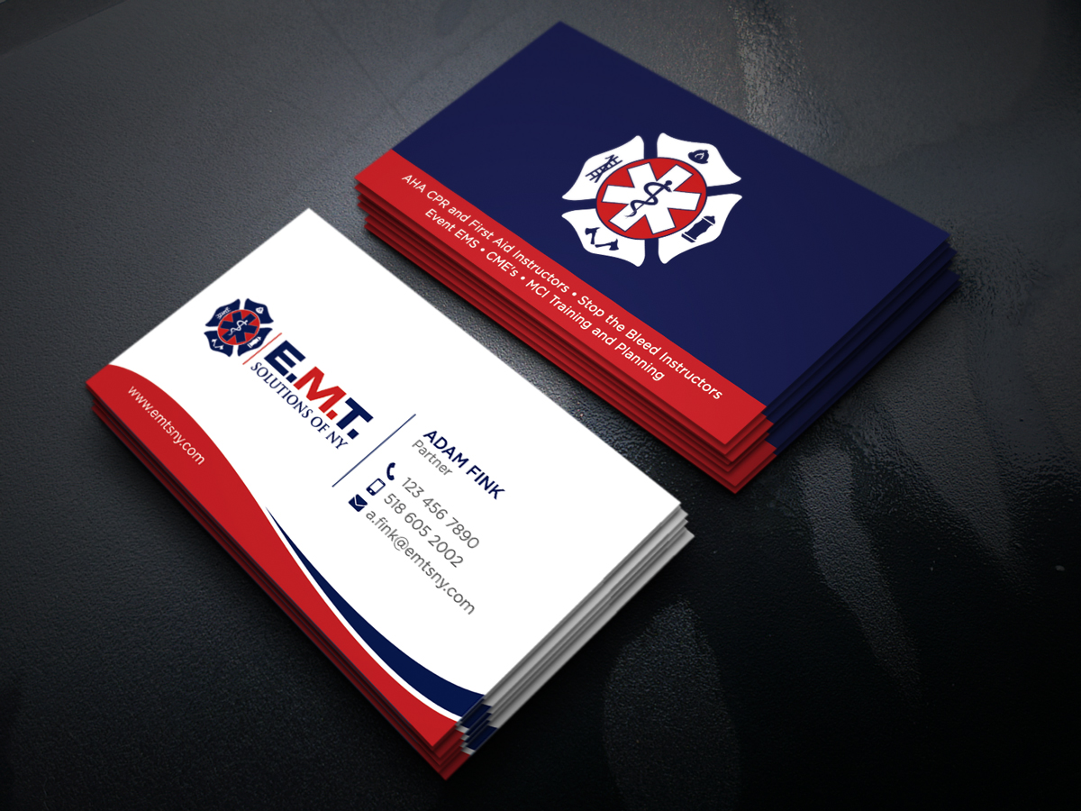 Business Card Design by Moumita_ for EMTS NY, LLC | Design #23647594