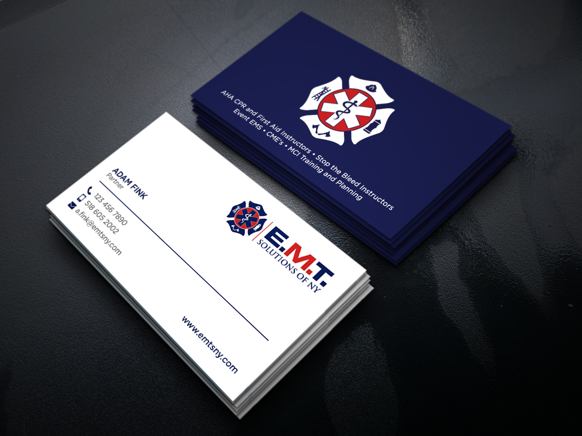 Business Card Design by Moumita_ for EMTS NY, LLC | Design #23647598
