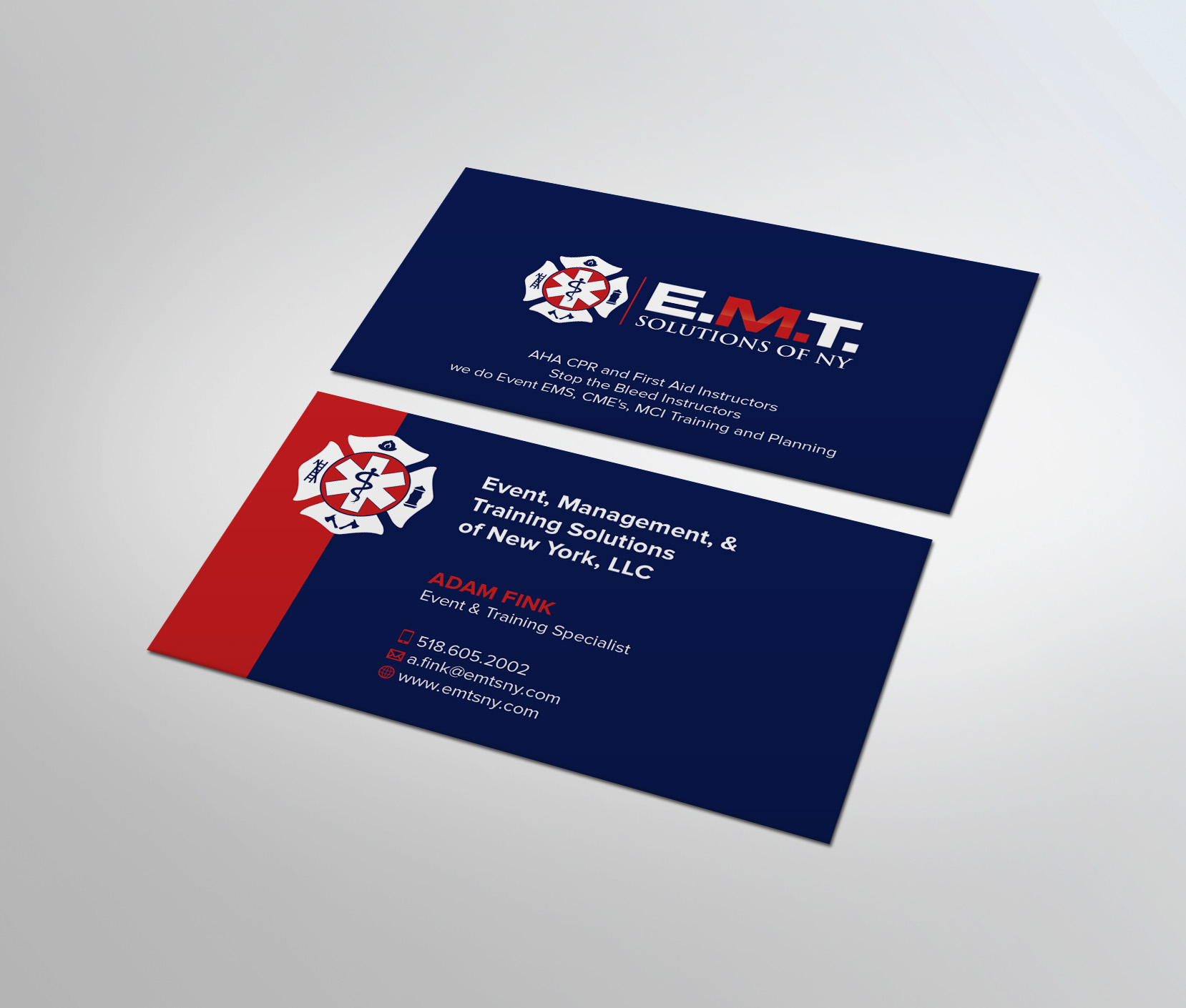 Business Card Design by MDesign for EMTS NY, LLC | Design #23644353