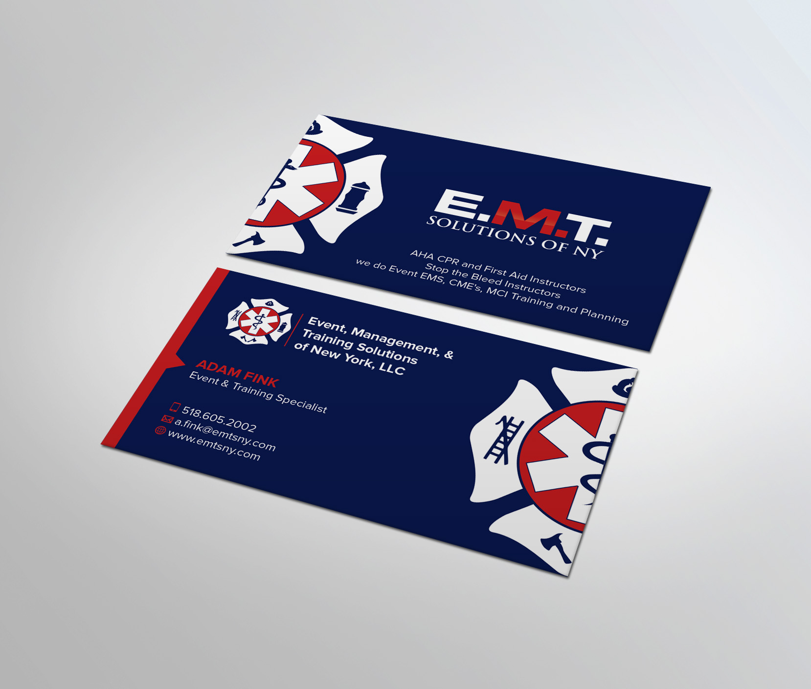 Business Card Design by MDesign for EMTS NY, LLC | Design #23644354