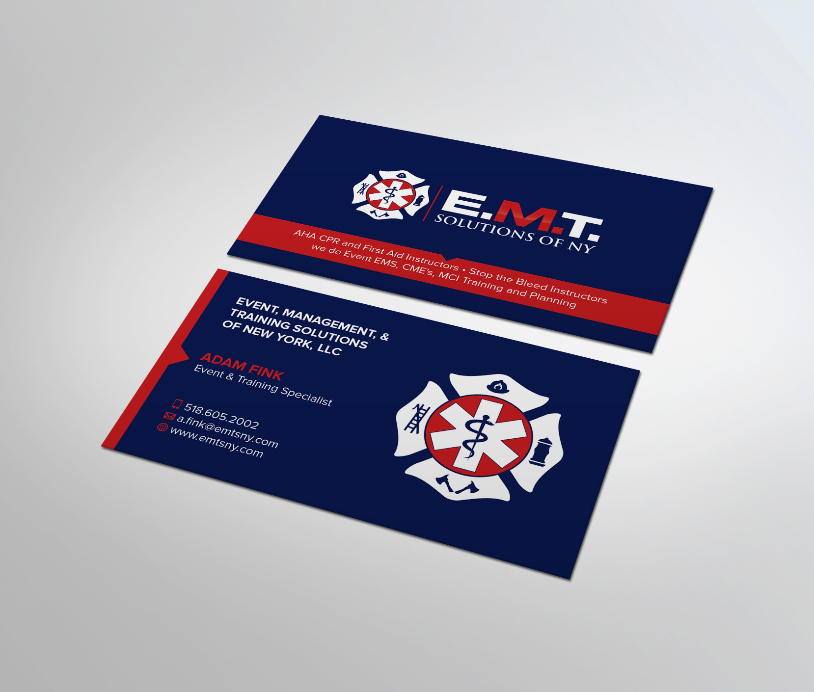 Business Card Design by MDesign for EMTS NY, LLC | Design #23644355