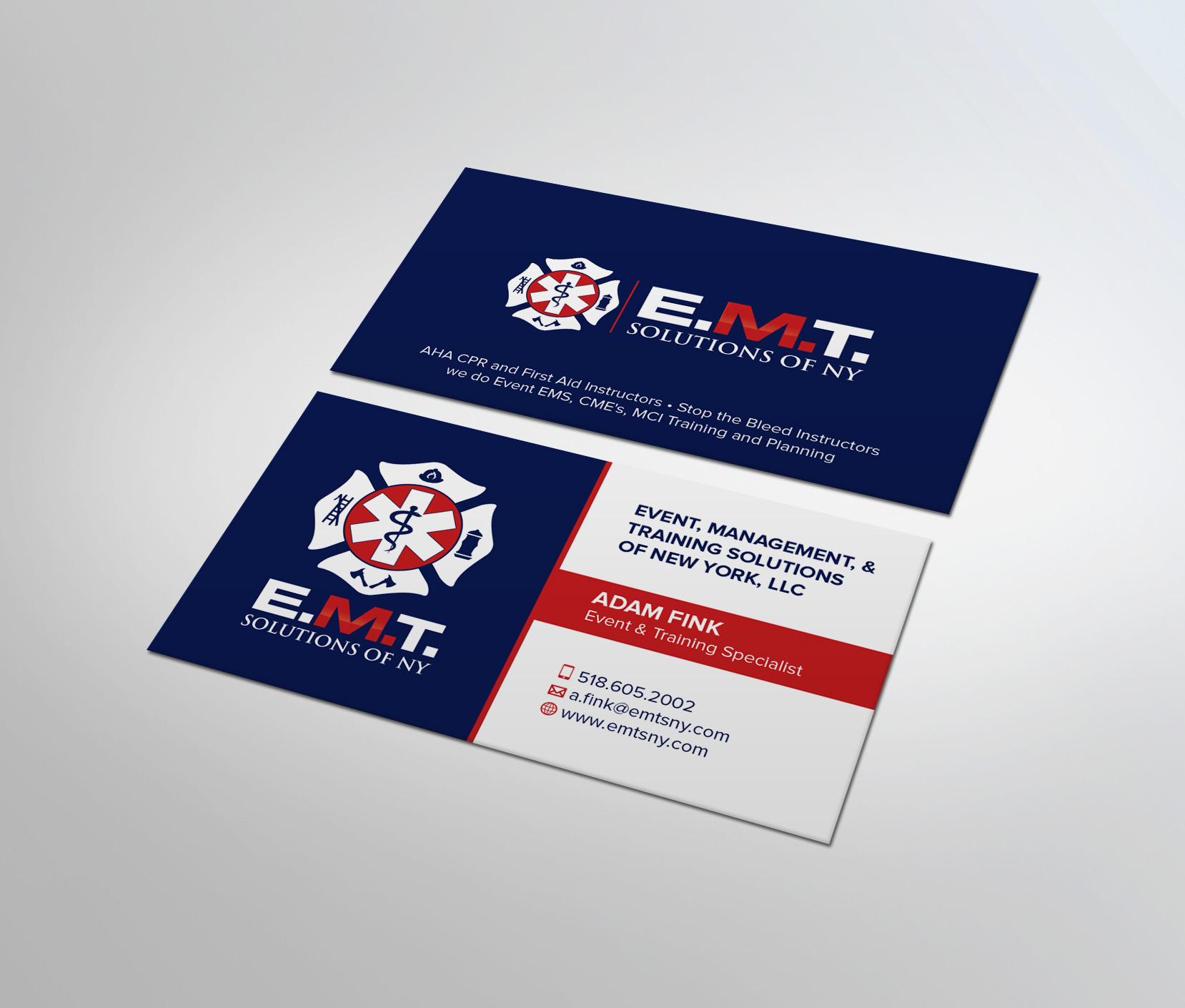 Business Card Design by MDesign for EMTS NY, LLC | Design #23644356