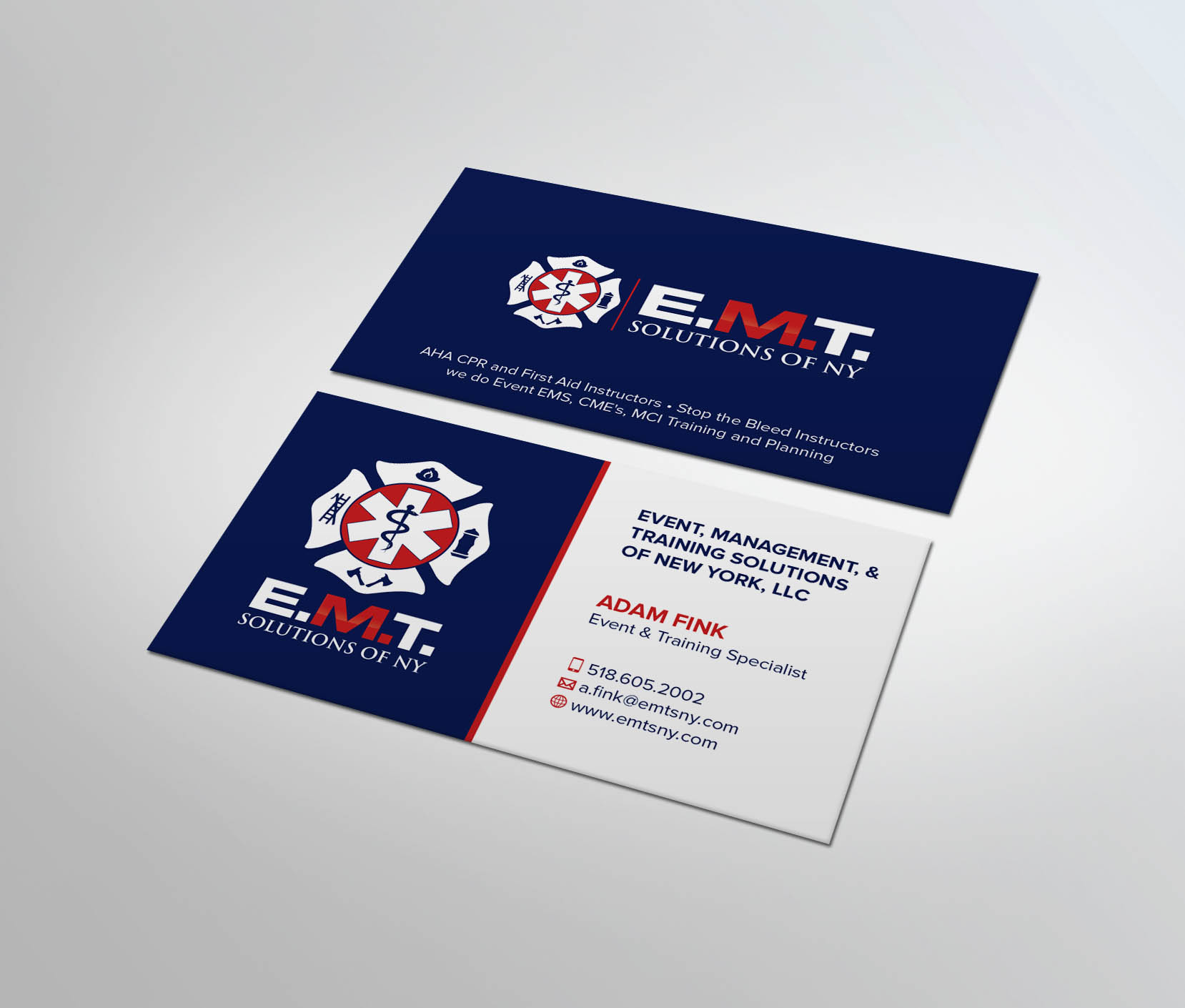 Business Card Design by MDesign for EMTS NY, LLC | Design #23661161