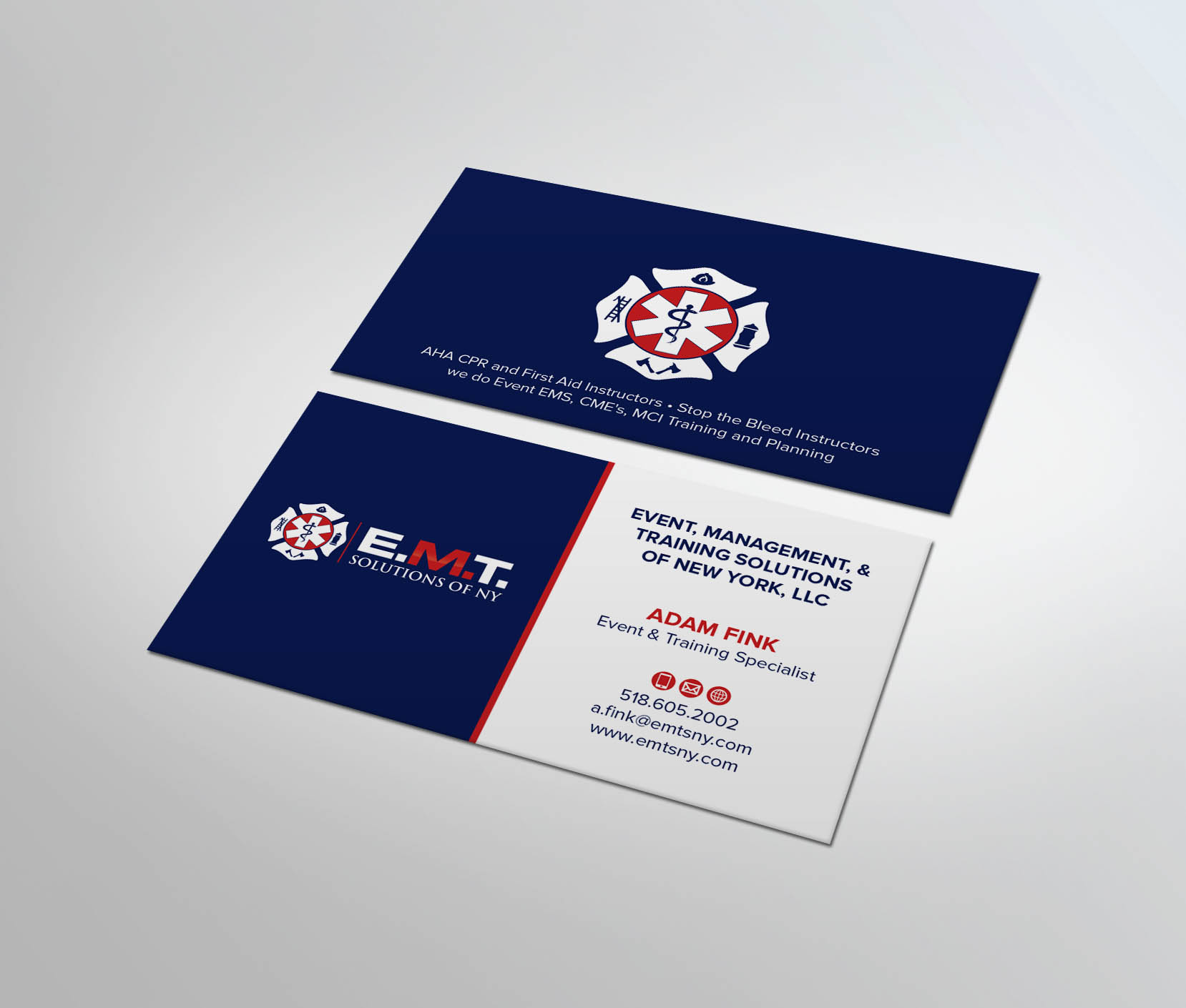 Business Card Design by MDesign for EMTS NY, LLC | Design #23661164