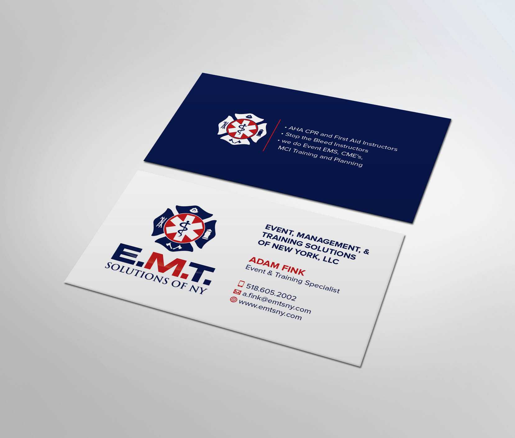 Business Card Design by MDesign for EMTS NY, LLC | Design #23661166