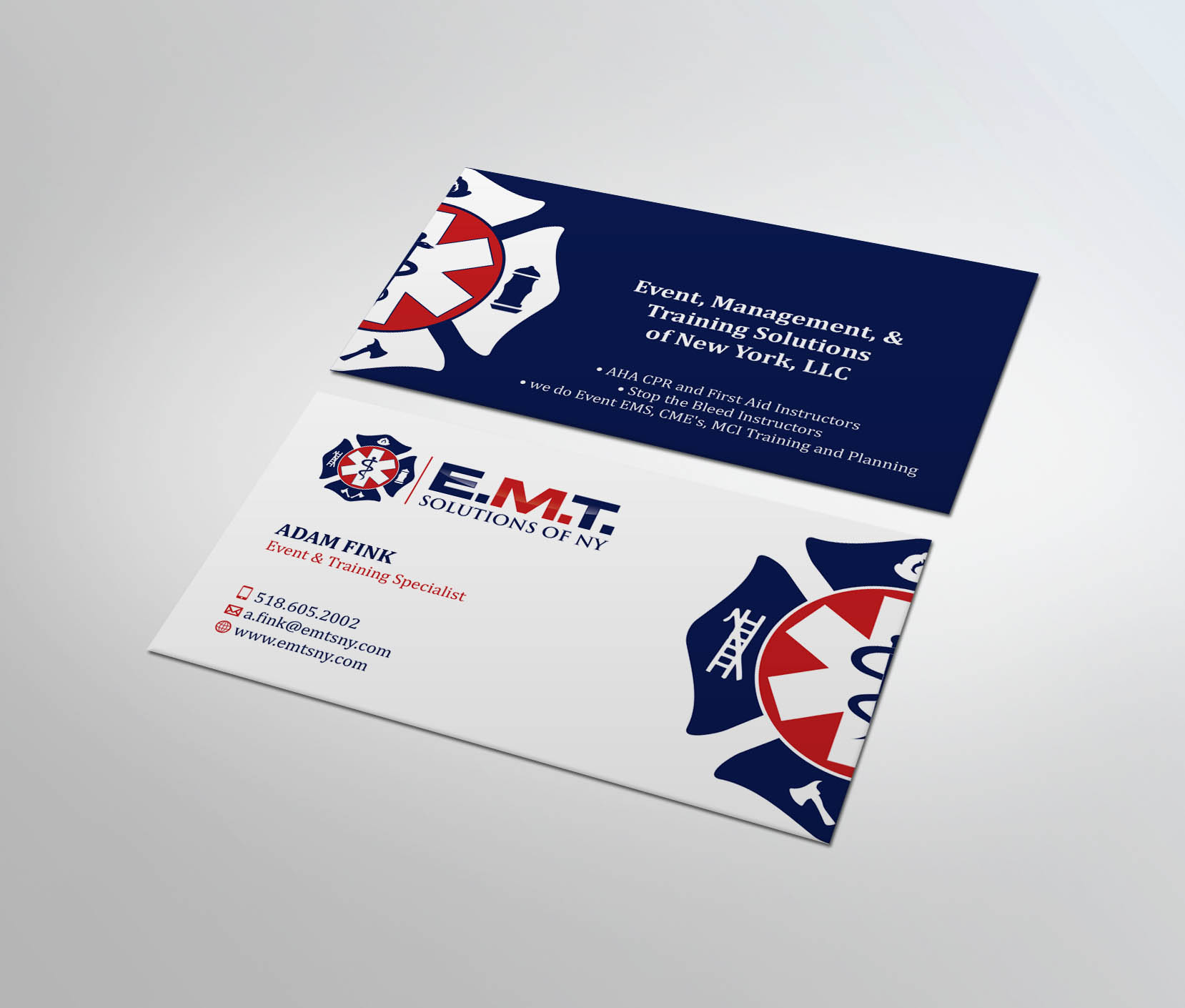 Design de Carte de Visite par MDesign pour EMTS NY, LLC | Design #23675232