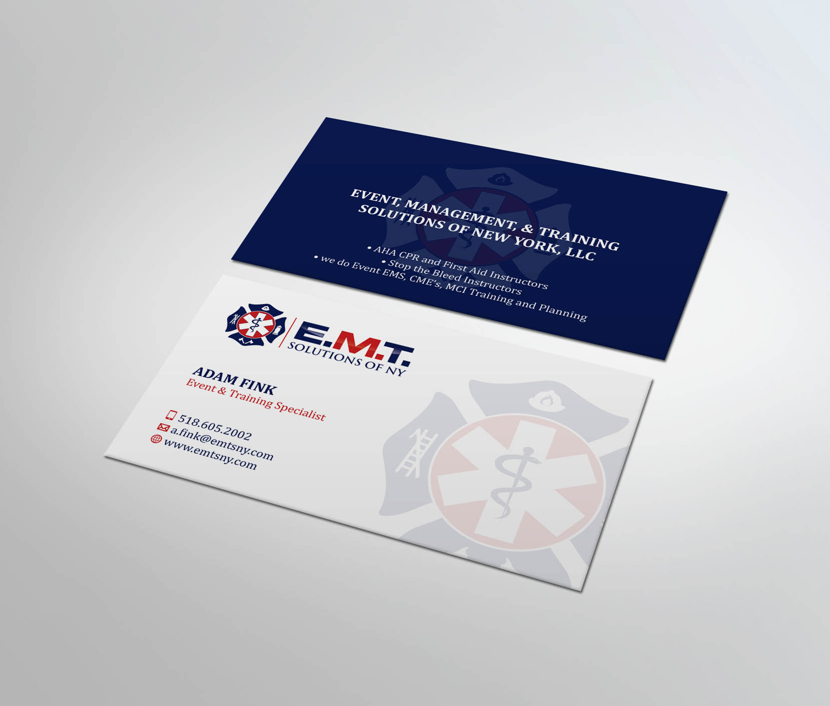 Business Card Design by MDesign for EMTS NY, LLC | Design #23675233
