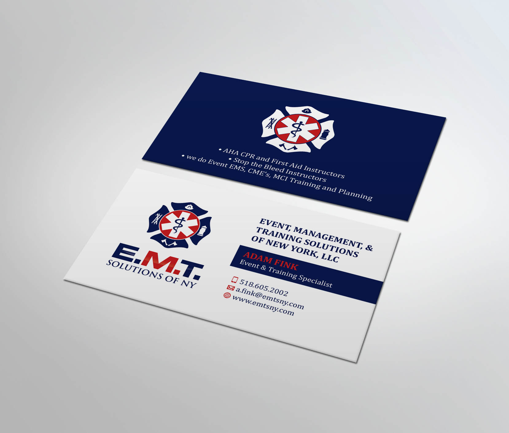 Business Card Design by MDesign for EMTS NY, LLC | Design #23675236