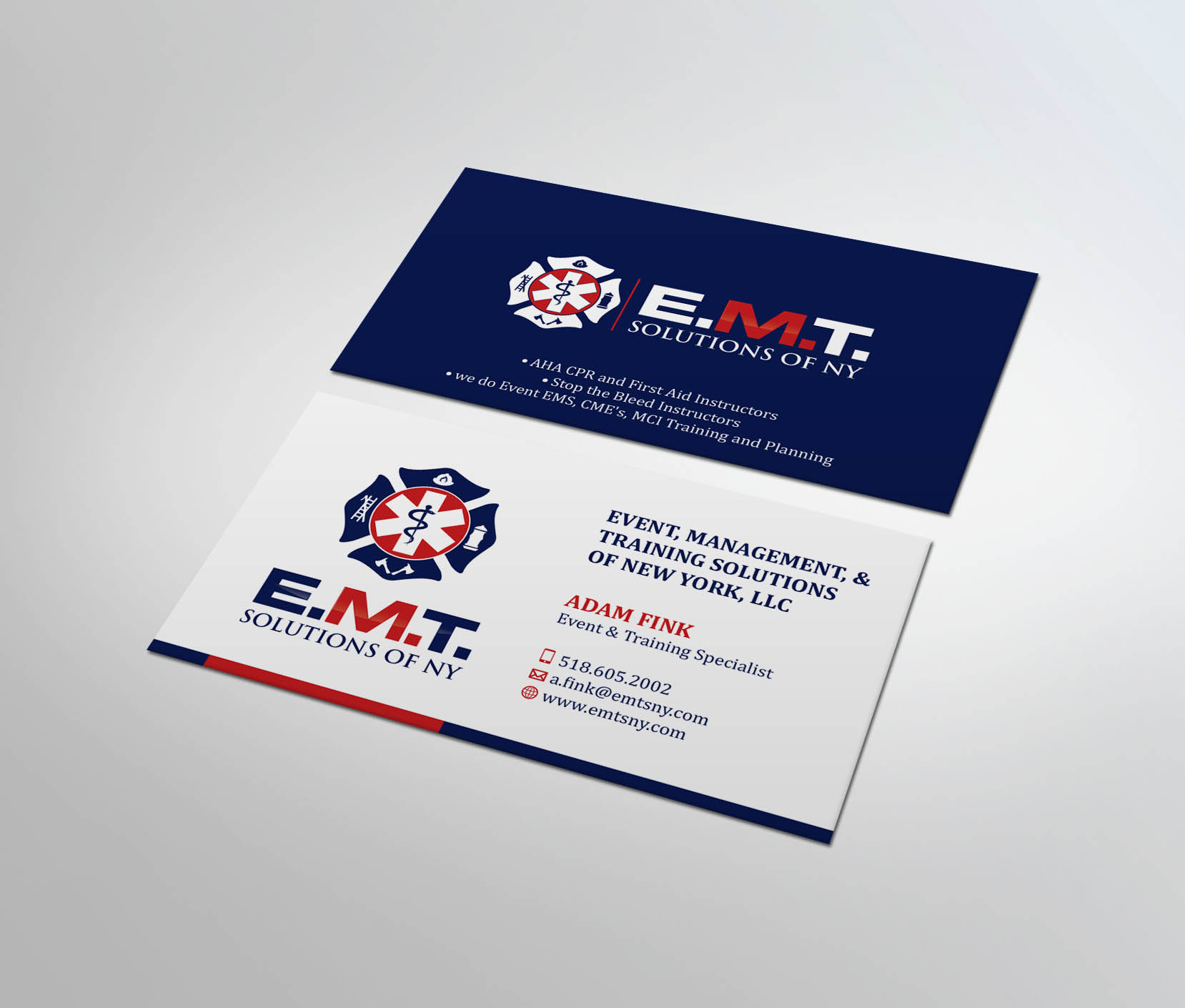 Business Card Design by MDesign for EMTS NY, LLC | Design #23675237