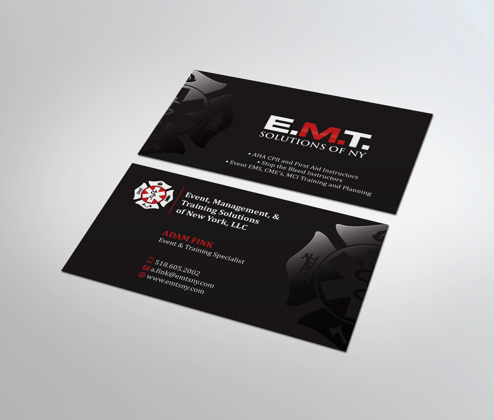 Business Card Design by MDesign for EMTS NY, LLC | Design #23684515