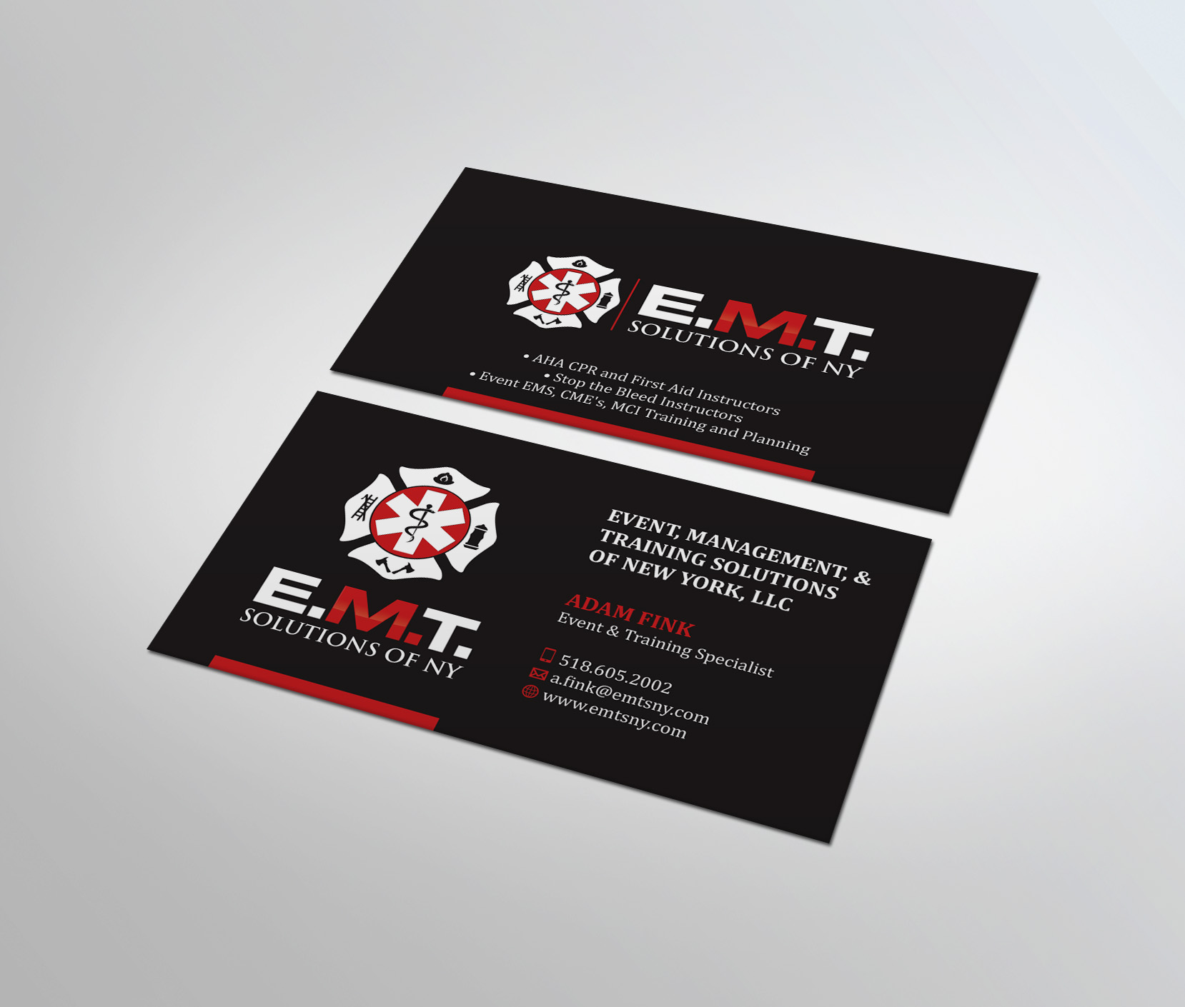 Business Card Design by MDesign for EMTS NY, LLC | Design #23684516