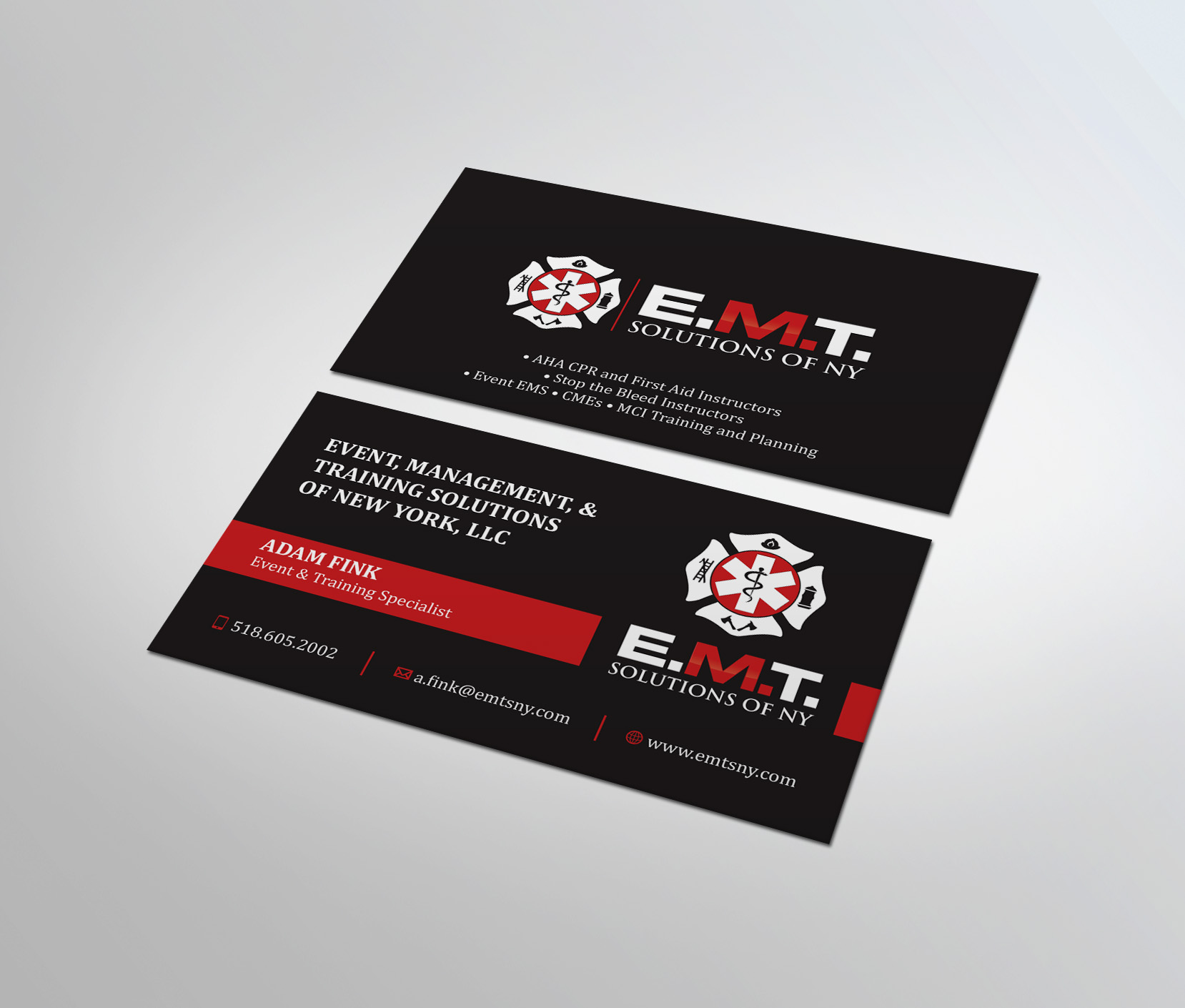 Business Card Design by MDesign for EMTS NY, LLC | Design #23761292