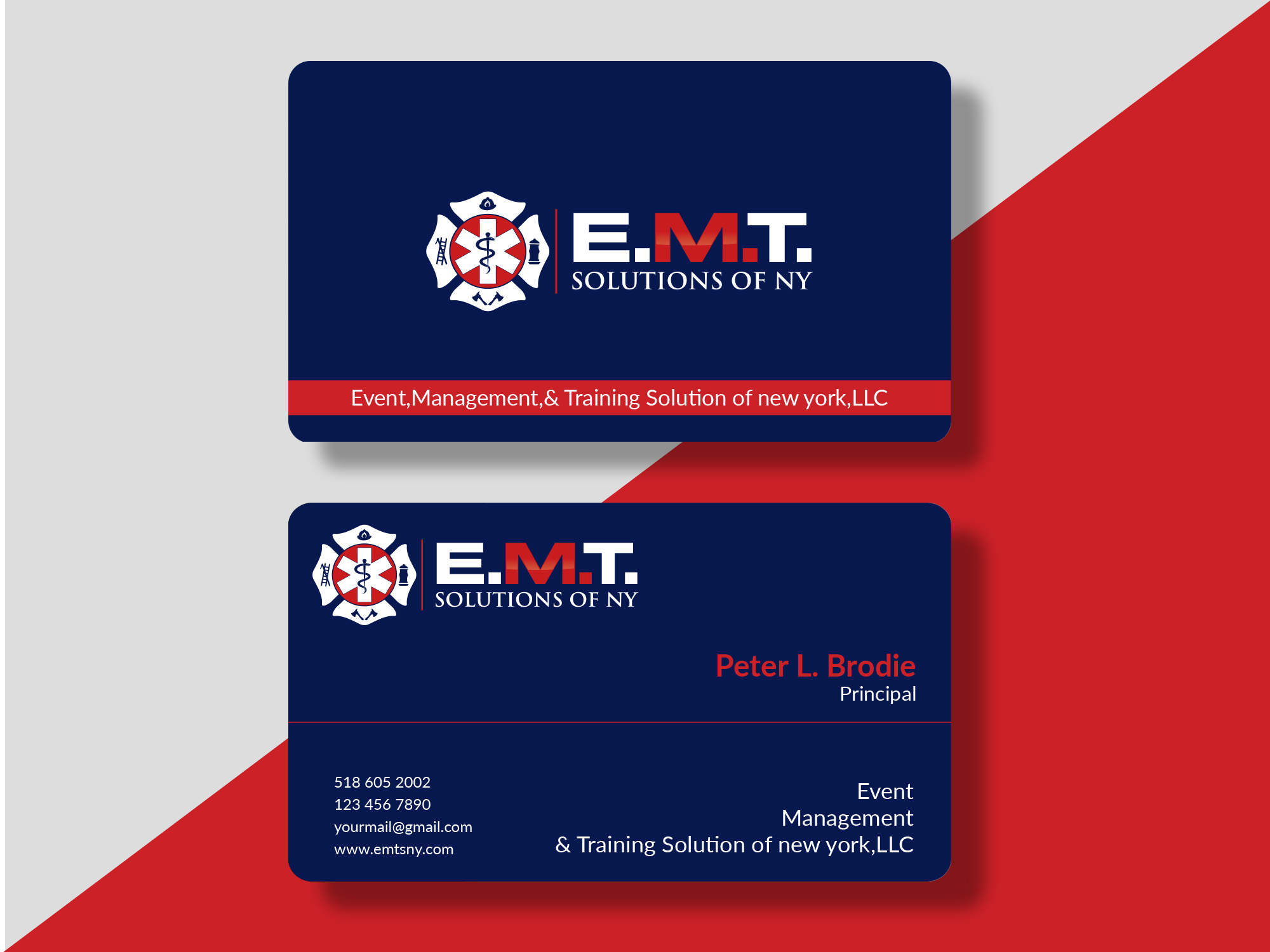 Business Card Design by Pixel_huntar for EMTS NY, LLC | Design #23647851