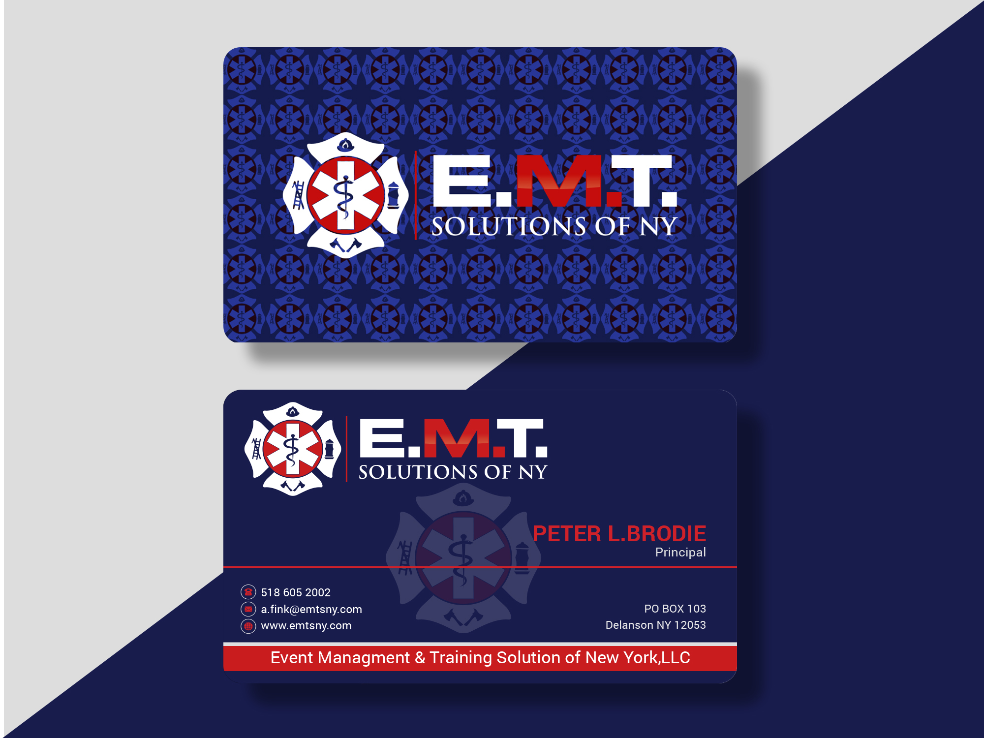 Business Card Design by Pixel_huntar for EMTS NY, LLC | Design #23674177