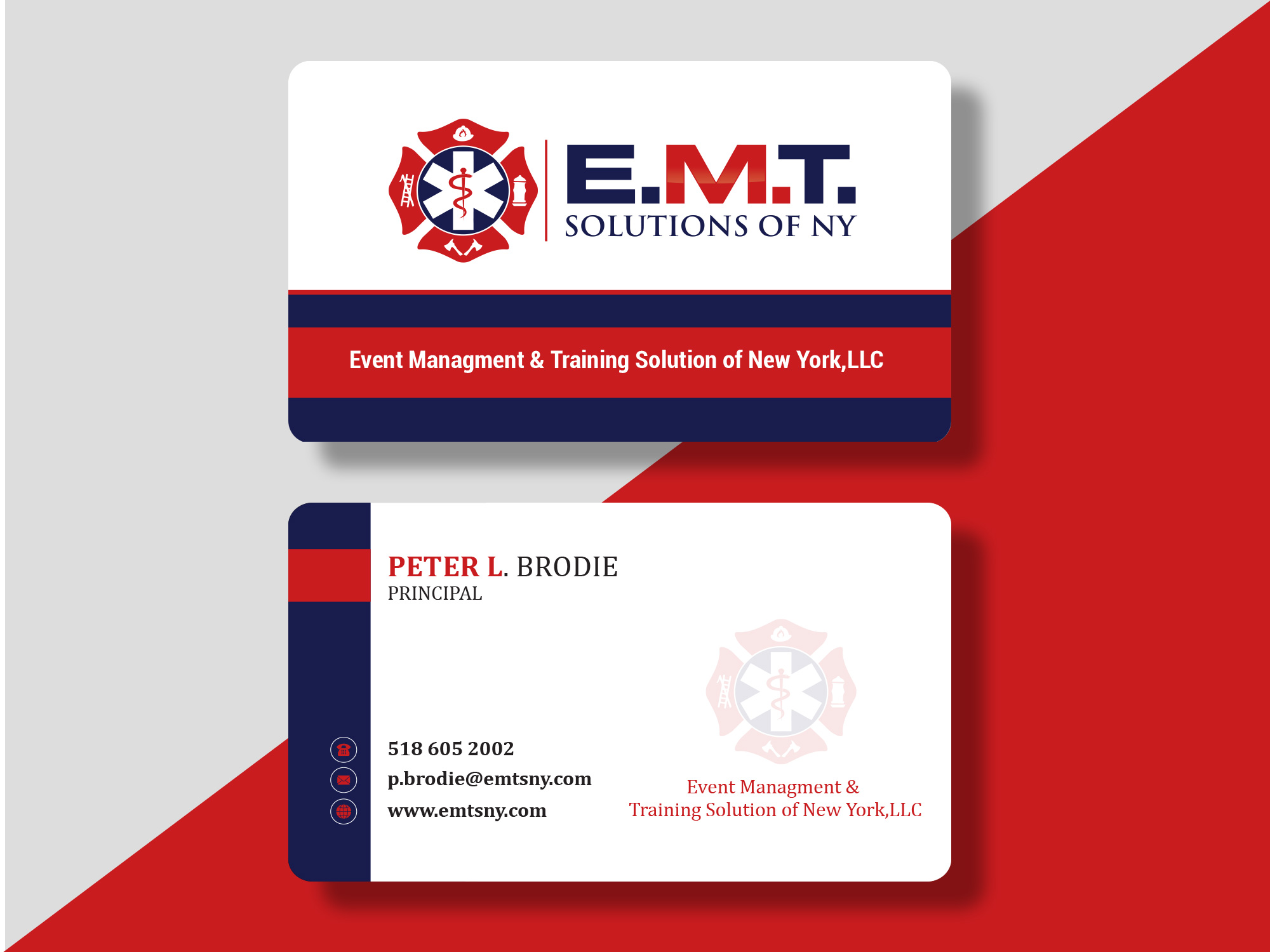Business Card Design by Pixel_huntar for EMTS NY, LLC | Design #23679102