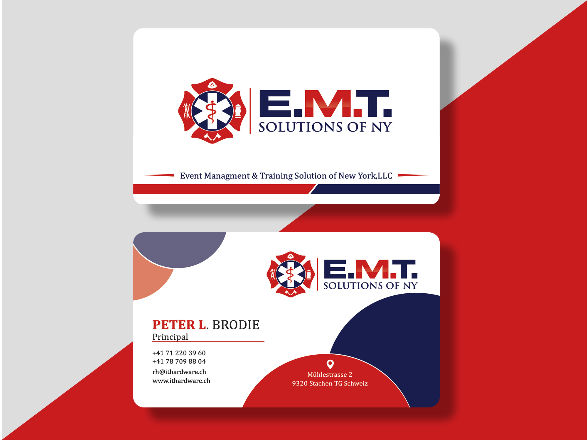 Business Card Design by Pixel_huntar for EMTS NY, LLC | Design #23679278