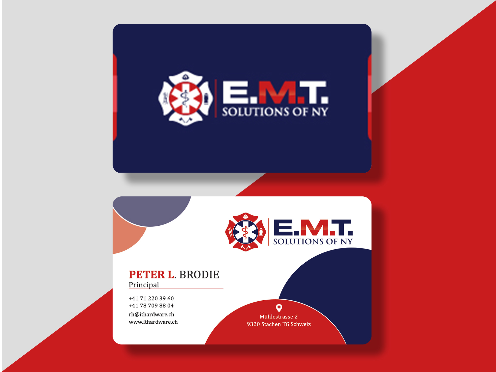 Business Card Design by Pixel_huntar for EMTS NY, LLC | Design #23679352