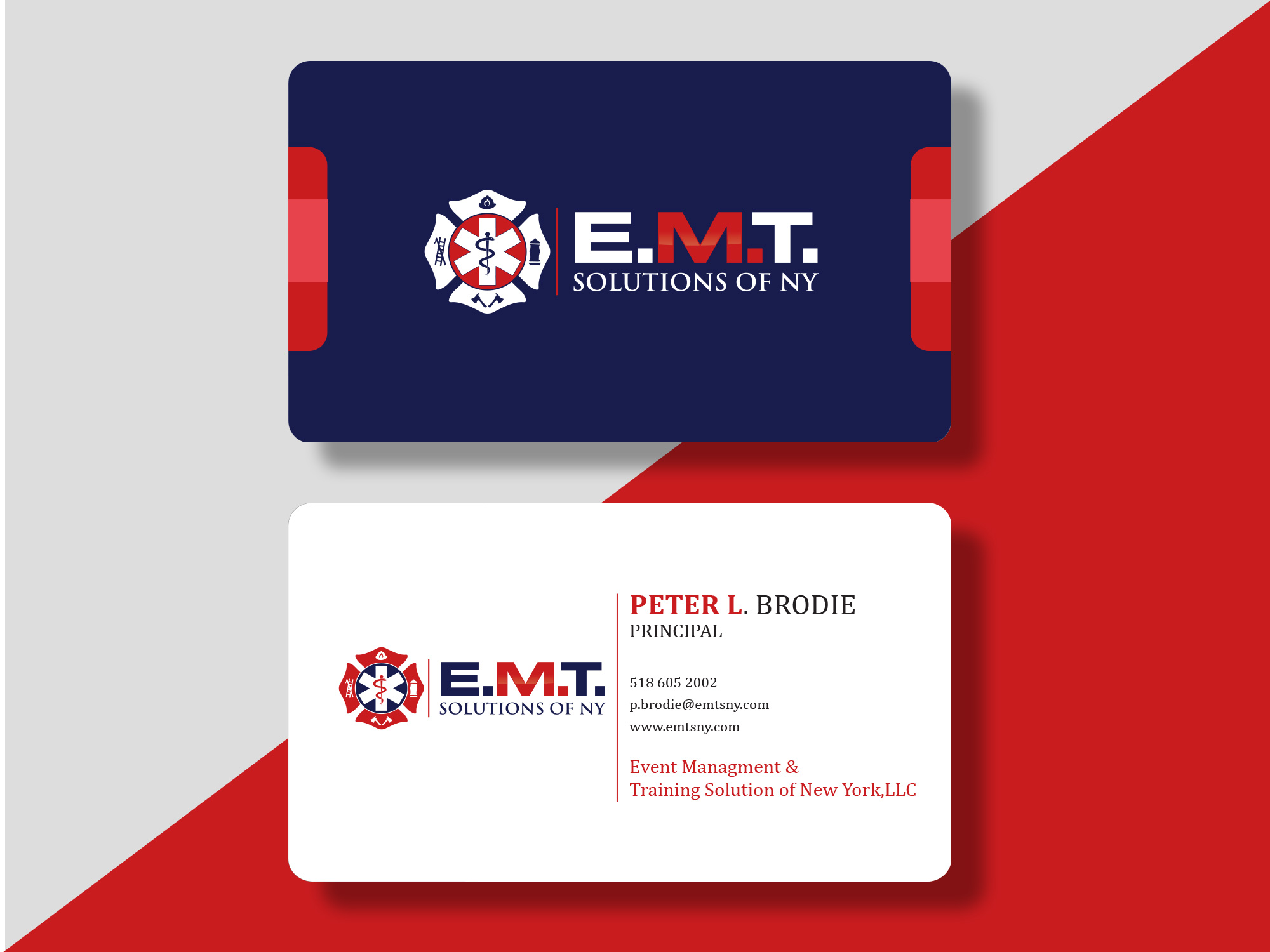 Business Card Design by Pixel_huntar for EMTS NY, LLC | Design #23679554