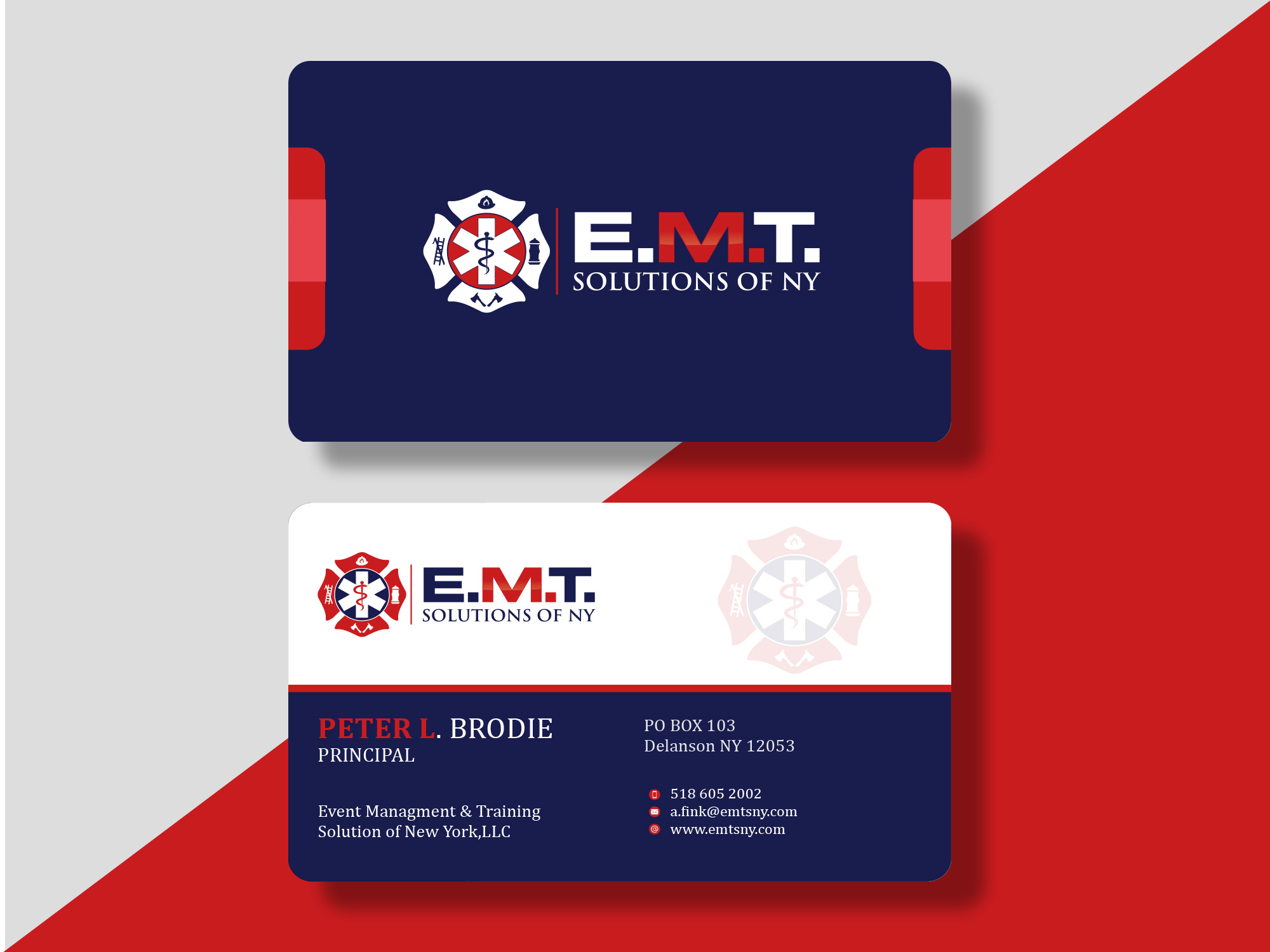 Business Card Design by Pixel_huntar for EMTS NY, LLC | Design #23680219