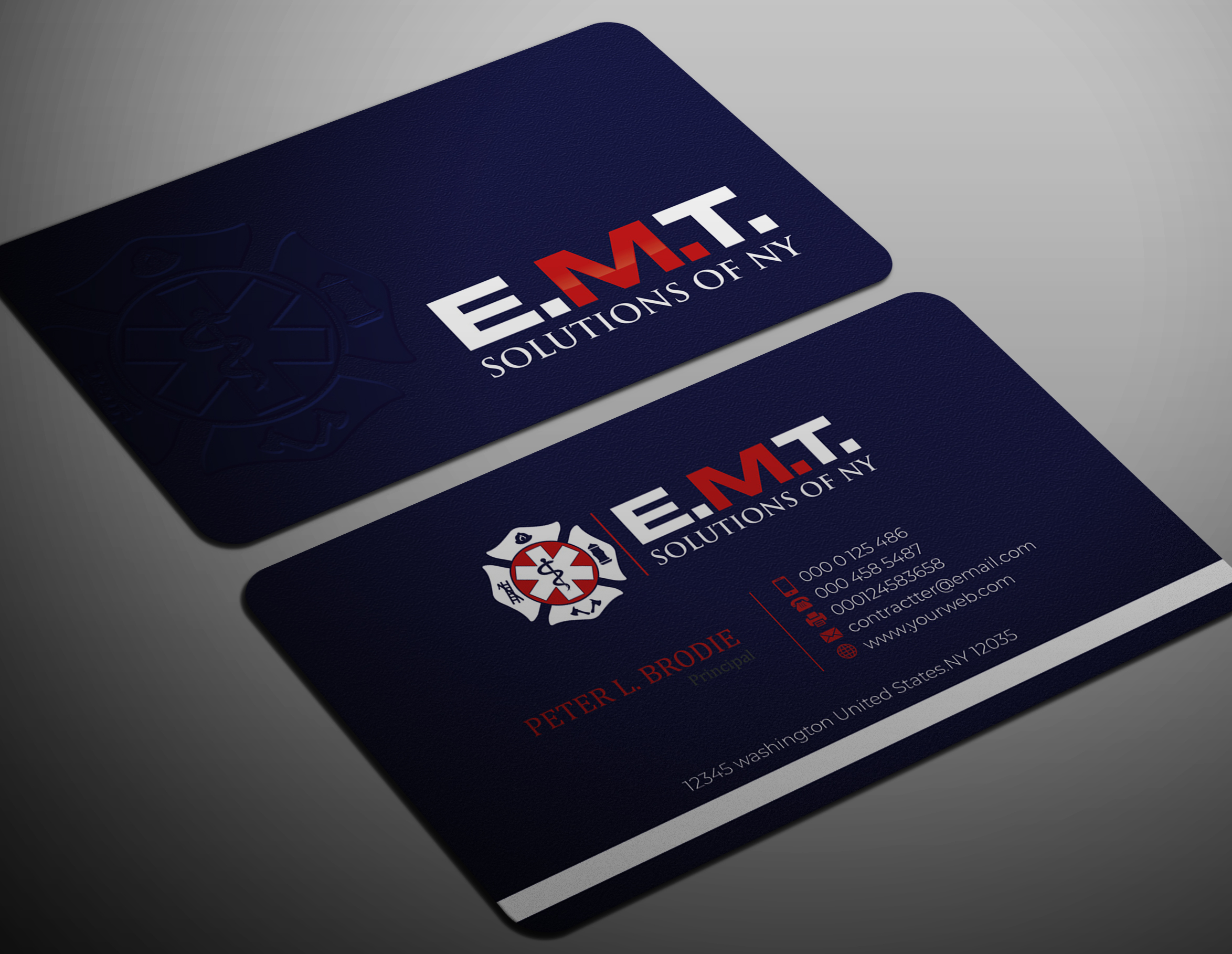 Business Card Design by Pixel_huntar for EMTS NY, LLC | Design #23691322