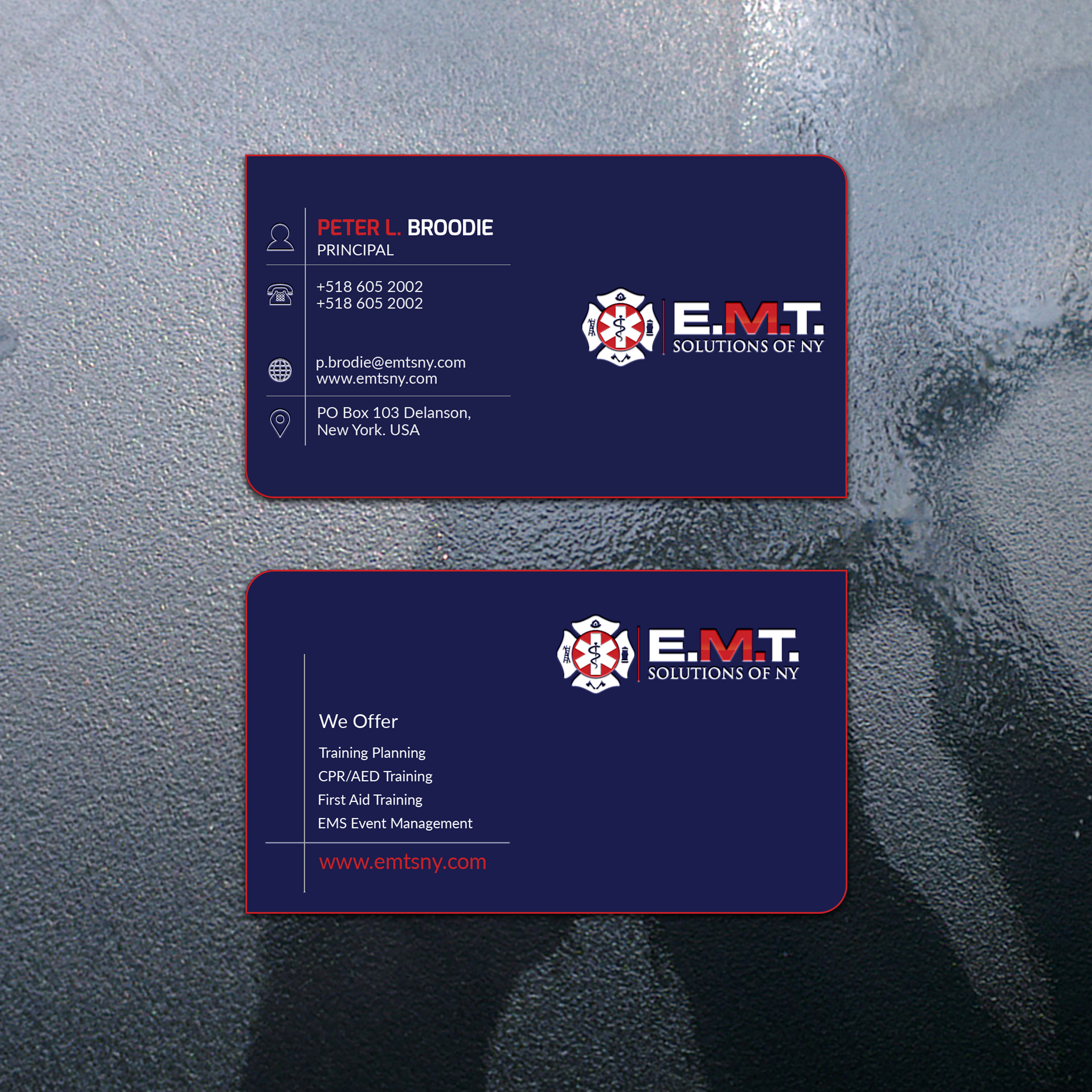 Business Card Design by Jahidul for EMTS NY, LLC | Design #23686542