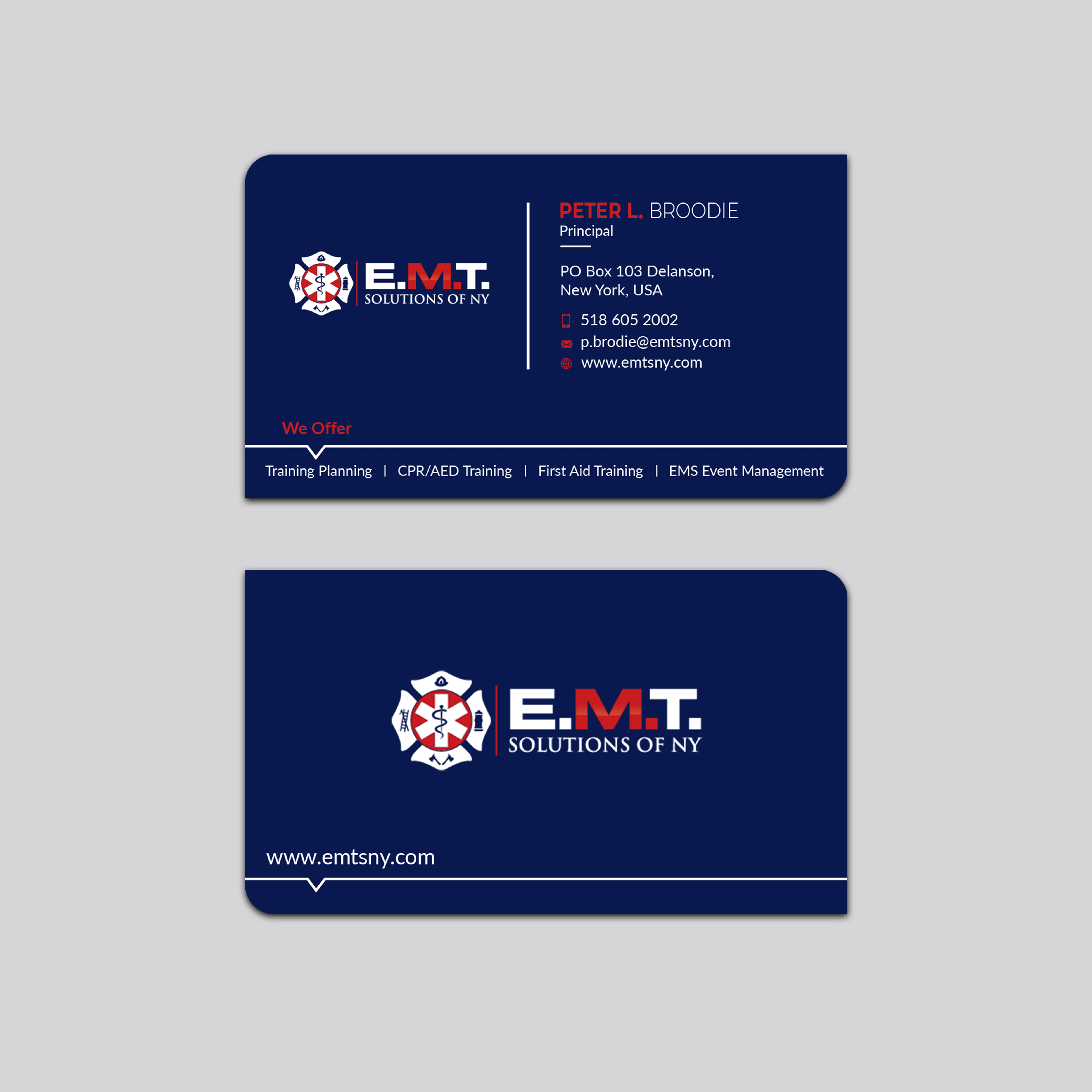 Business Card Design by Jahidul for EMTS NY, LLC | Design #23686545
