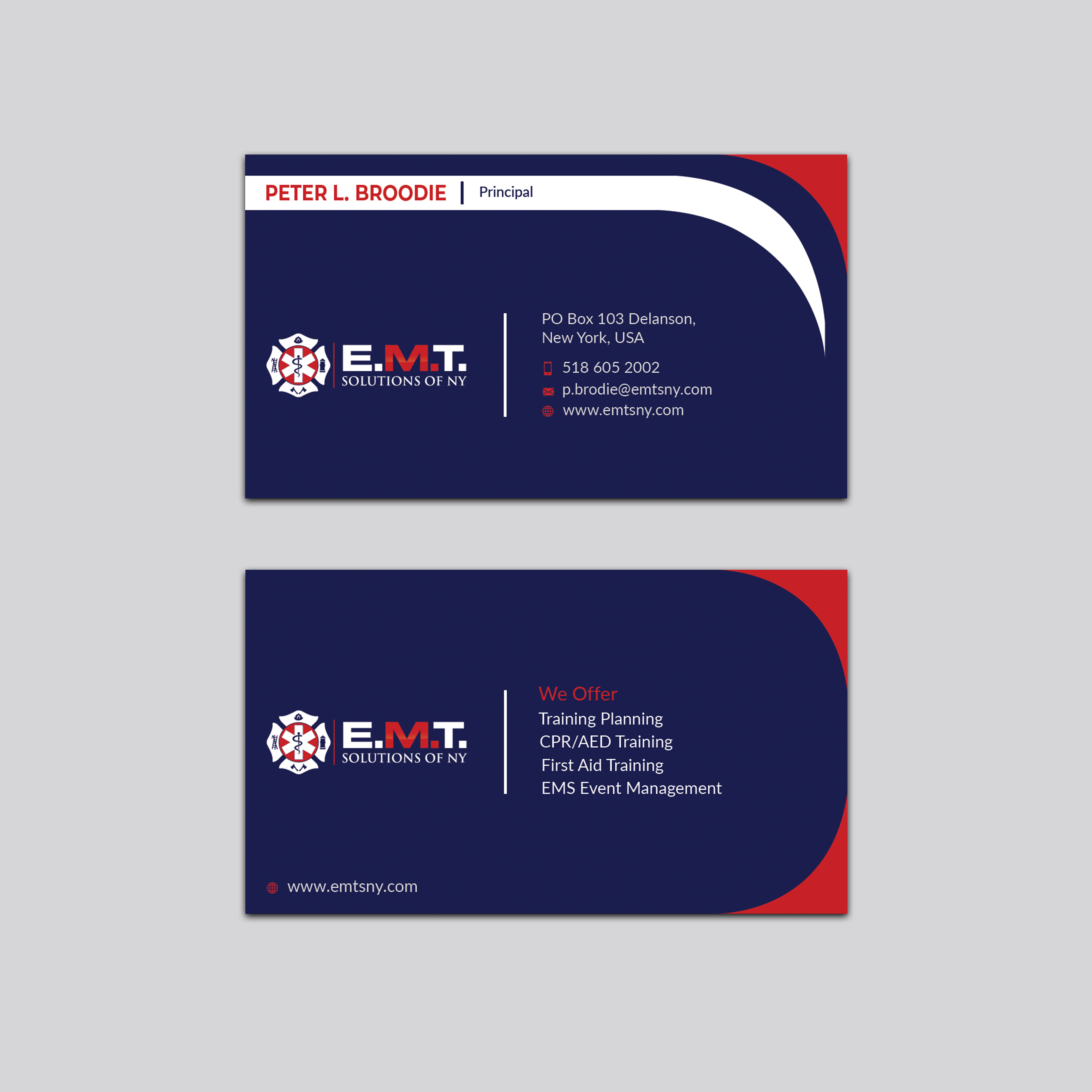 Business Card Design by Jahidul for EMTS NY, LLC | Design #23686546