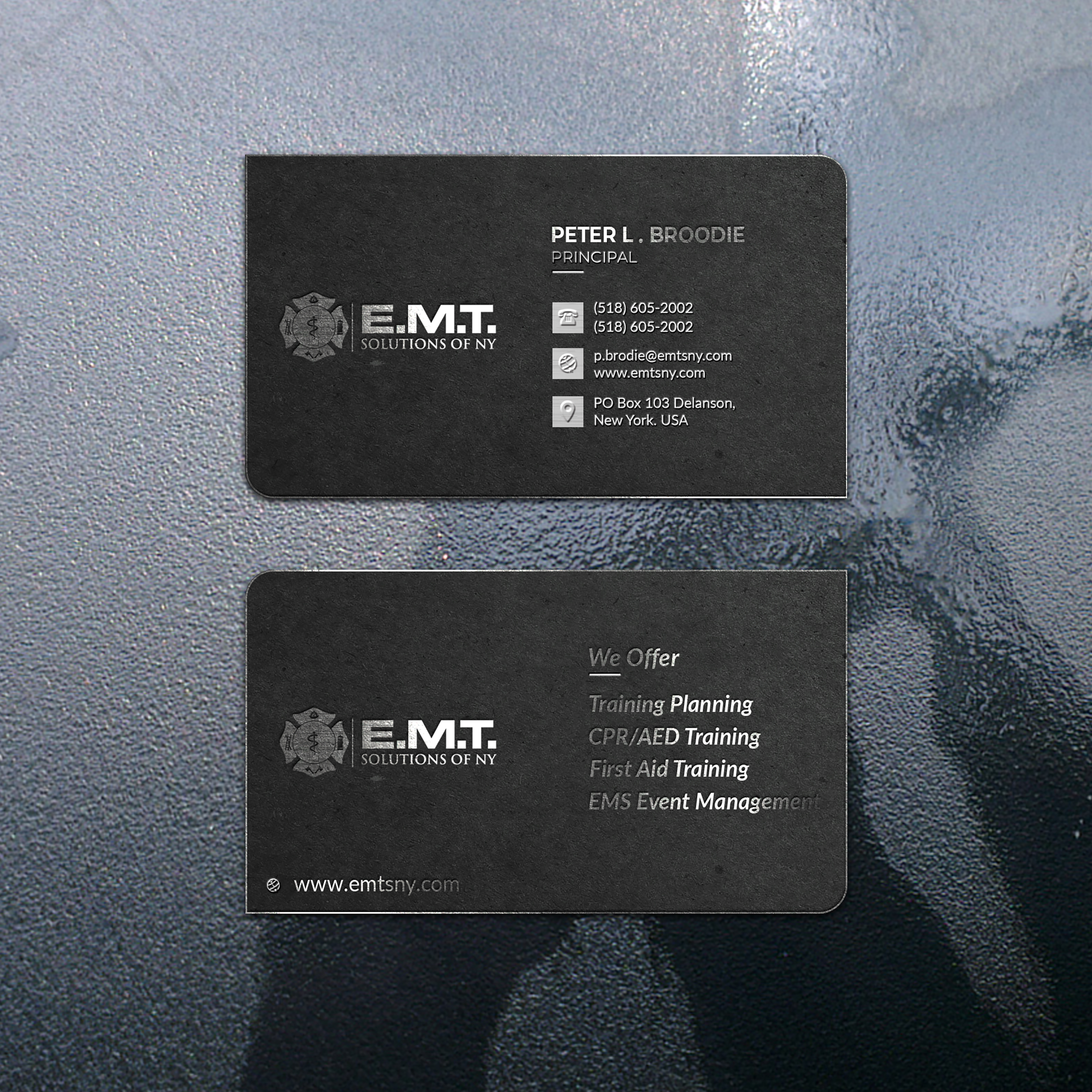 Business Card Design by Jahidul for EMTS NY, LLC | Design #23686609