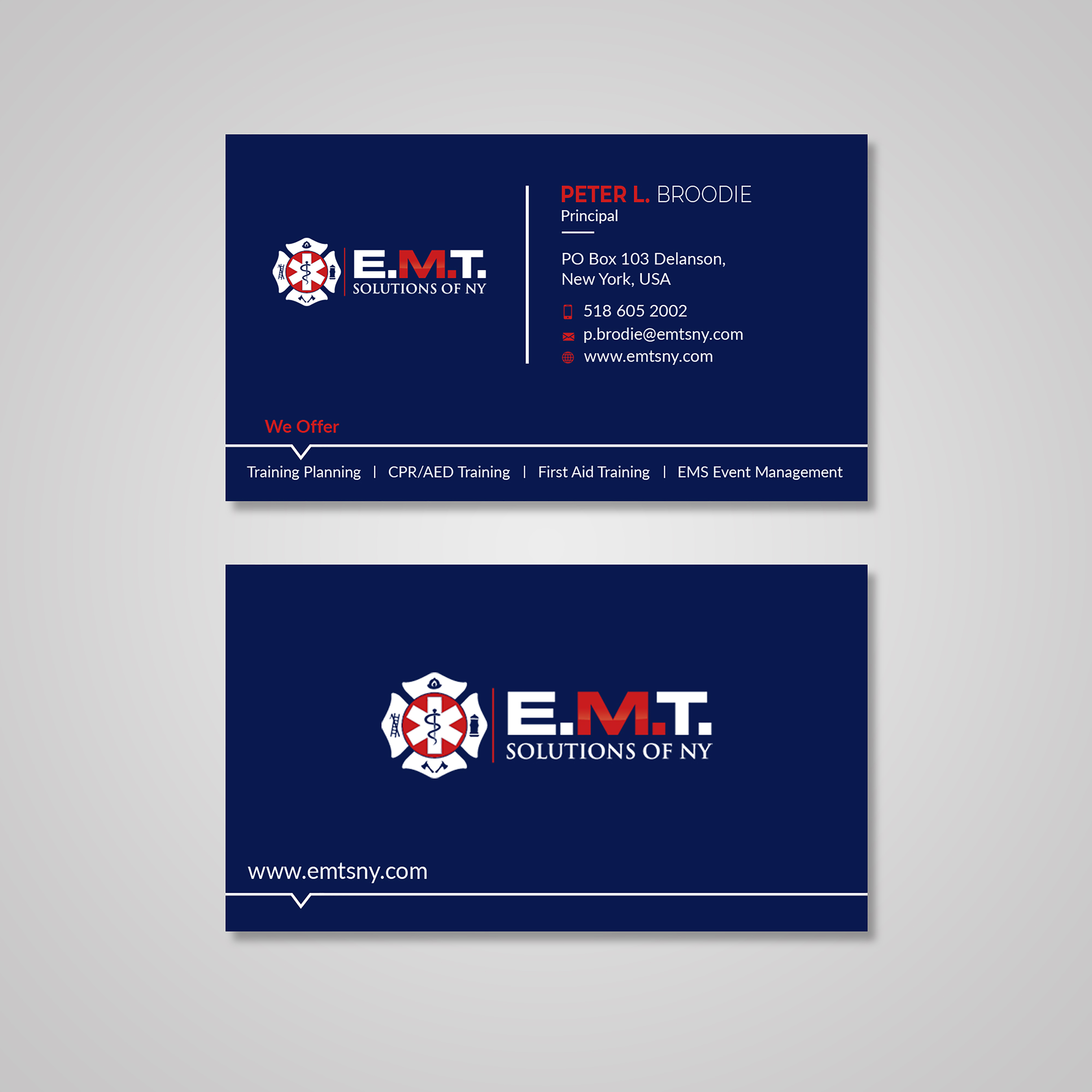 Business Card Design by Jahidul for EMTS NY, LLC | Design #23686610