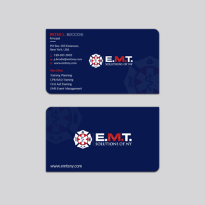Business Card Design by Jahidul for EMTS NY, LLC | Design: #23686611