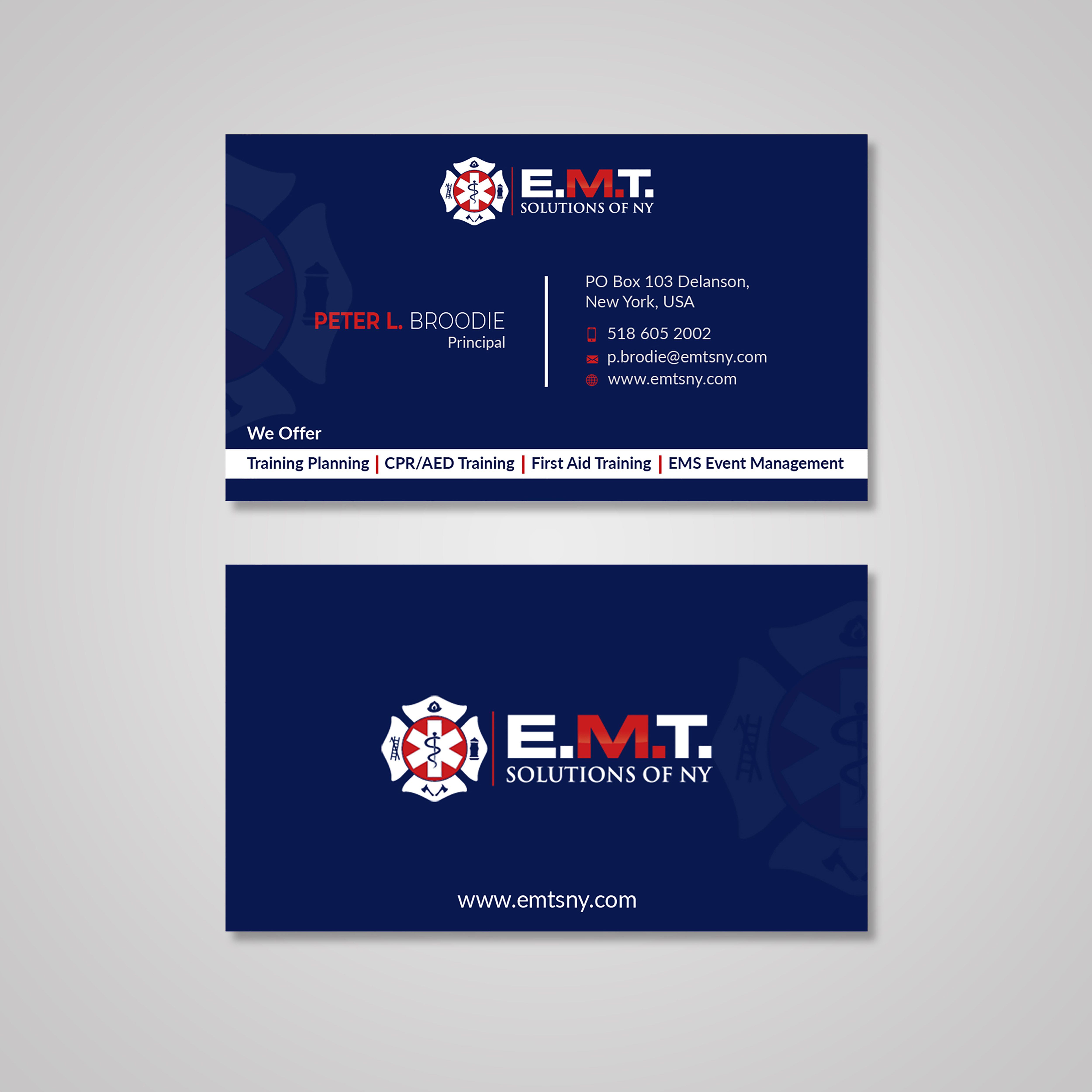 Business Card Design by Jahidul for EMTS NY, LLC | Design #23686616
