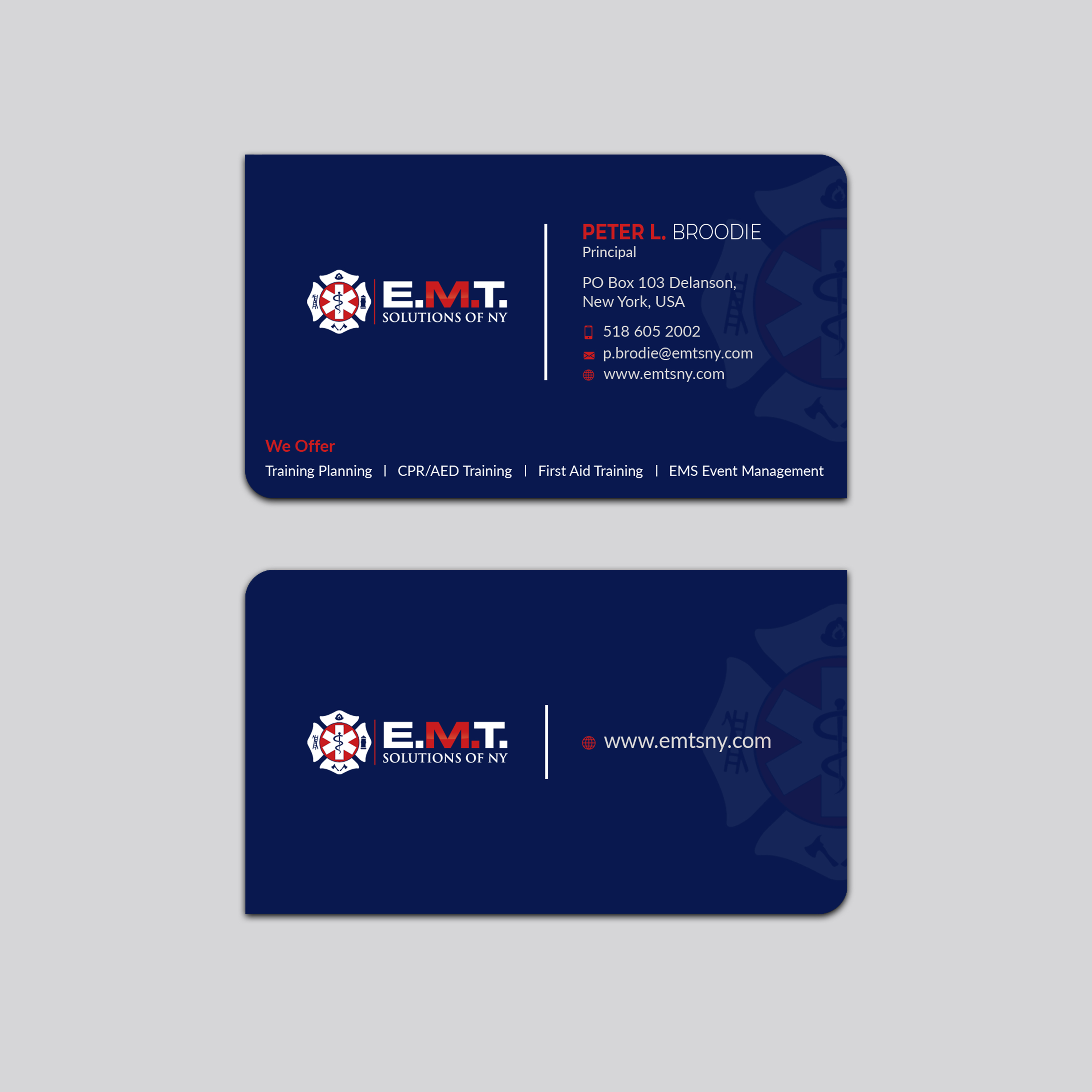 Business Card Design by Jahidul for EMTS NY, LLC | Design #23686617