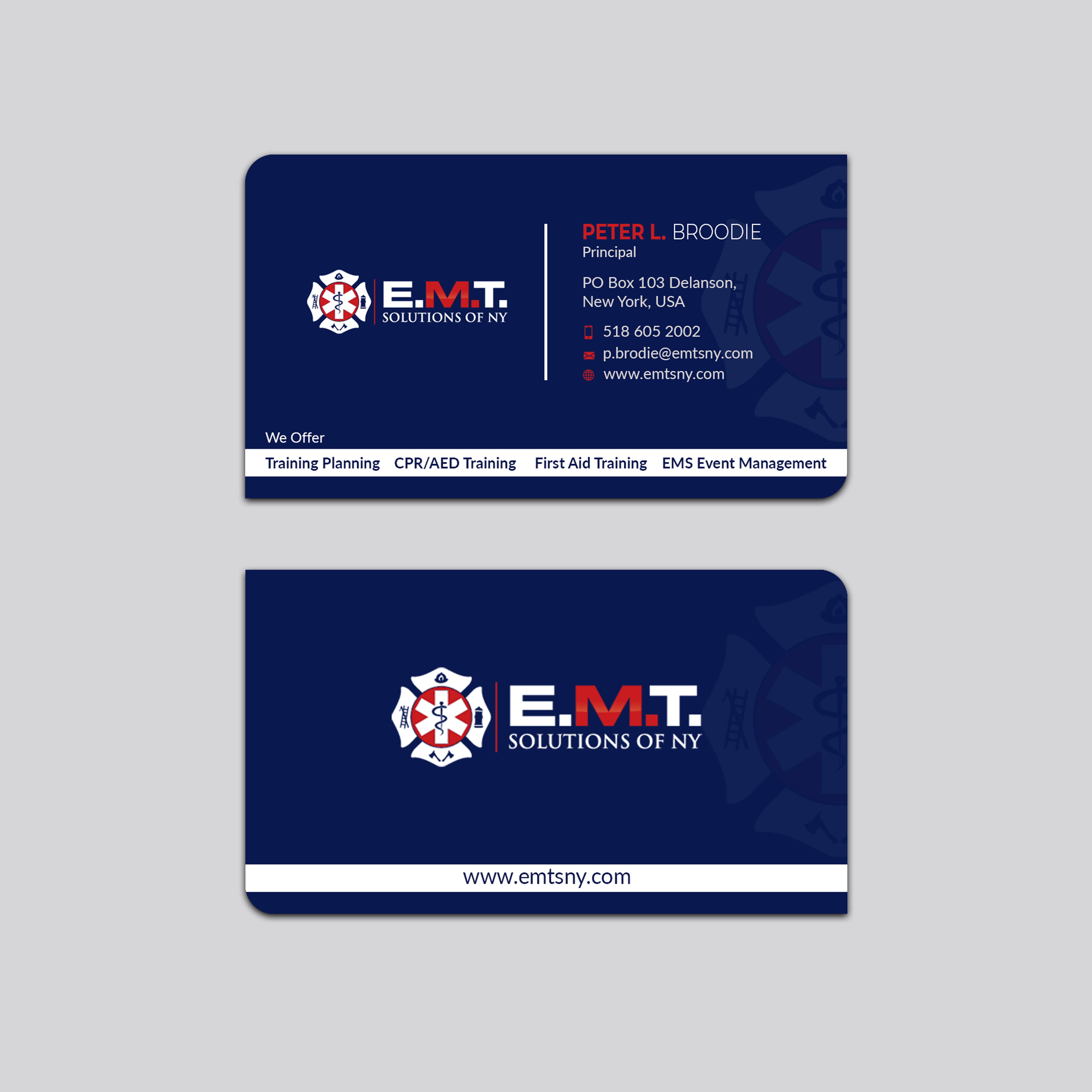 Business Card Design by Jahidul for EMTS NY, LLC | Design #23686619