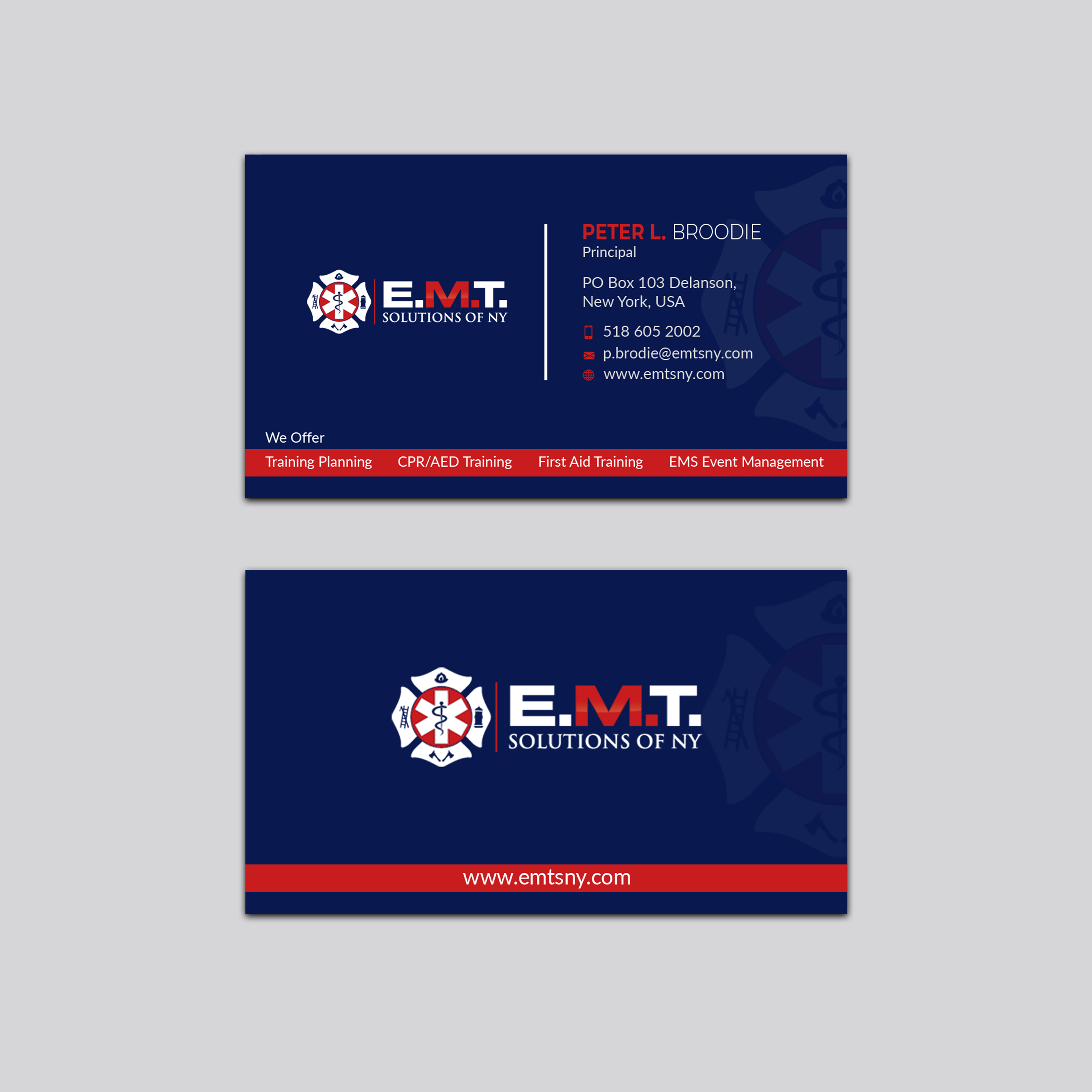 Business Card Design by Jahidul for EMTS NY, LLC | Design #23686620